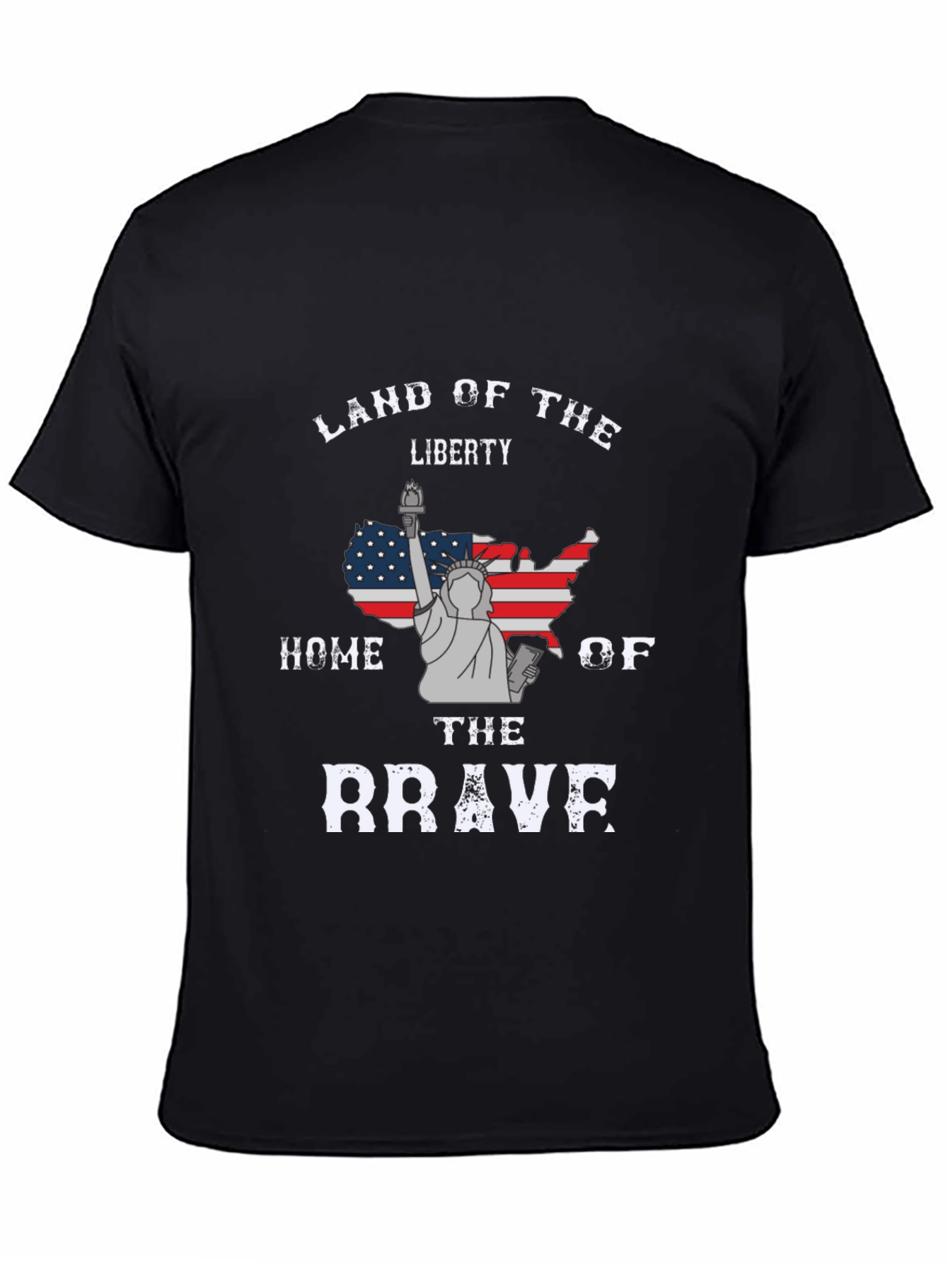 Land of Liberty USA Flag Graphic T-Shirt