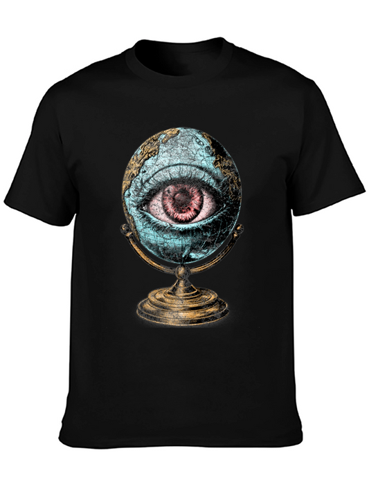 Eye of the World Graphic Tee - Black Cotton