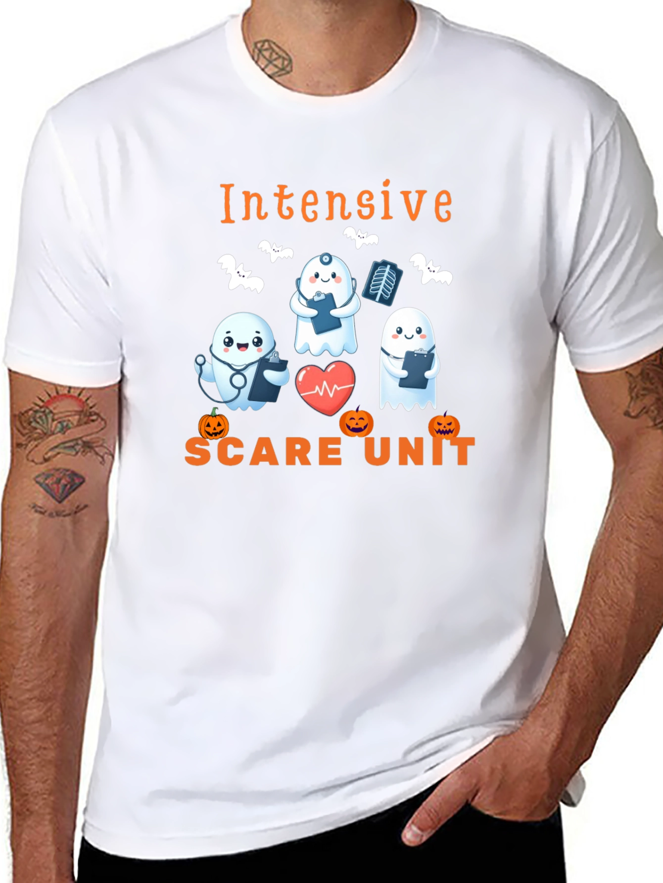 Intensive Scare Unit Halloween Graphic Tee