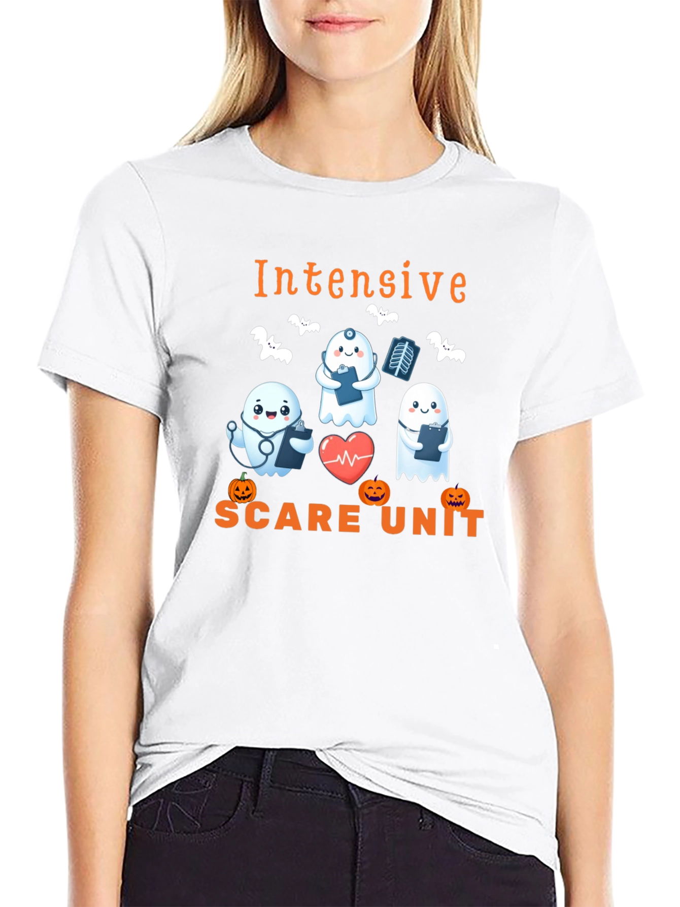 Intensive Scare Unit Halloween Graphic Tee