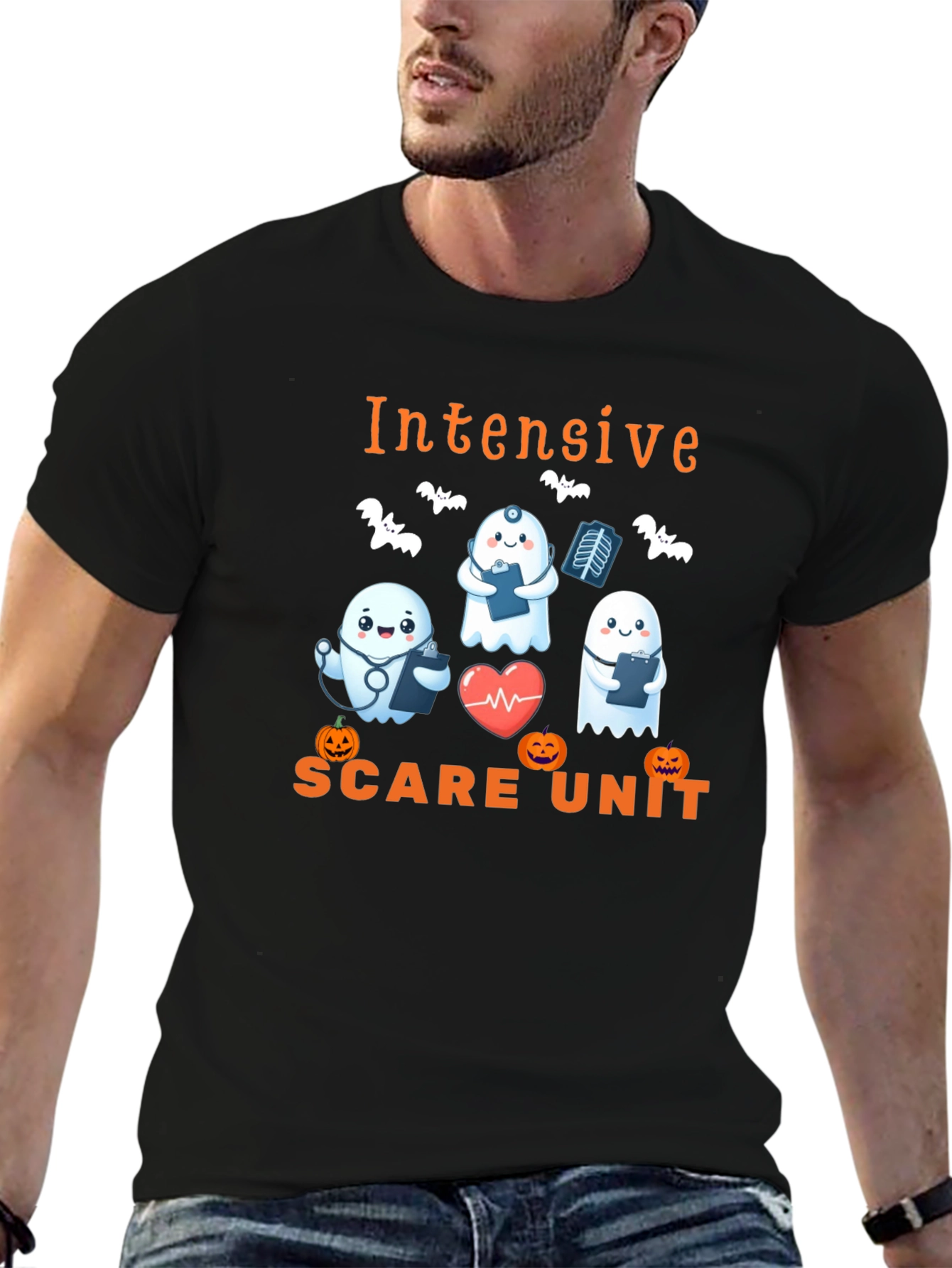 Intensive Scare Unit Halloween Graphic Tee