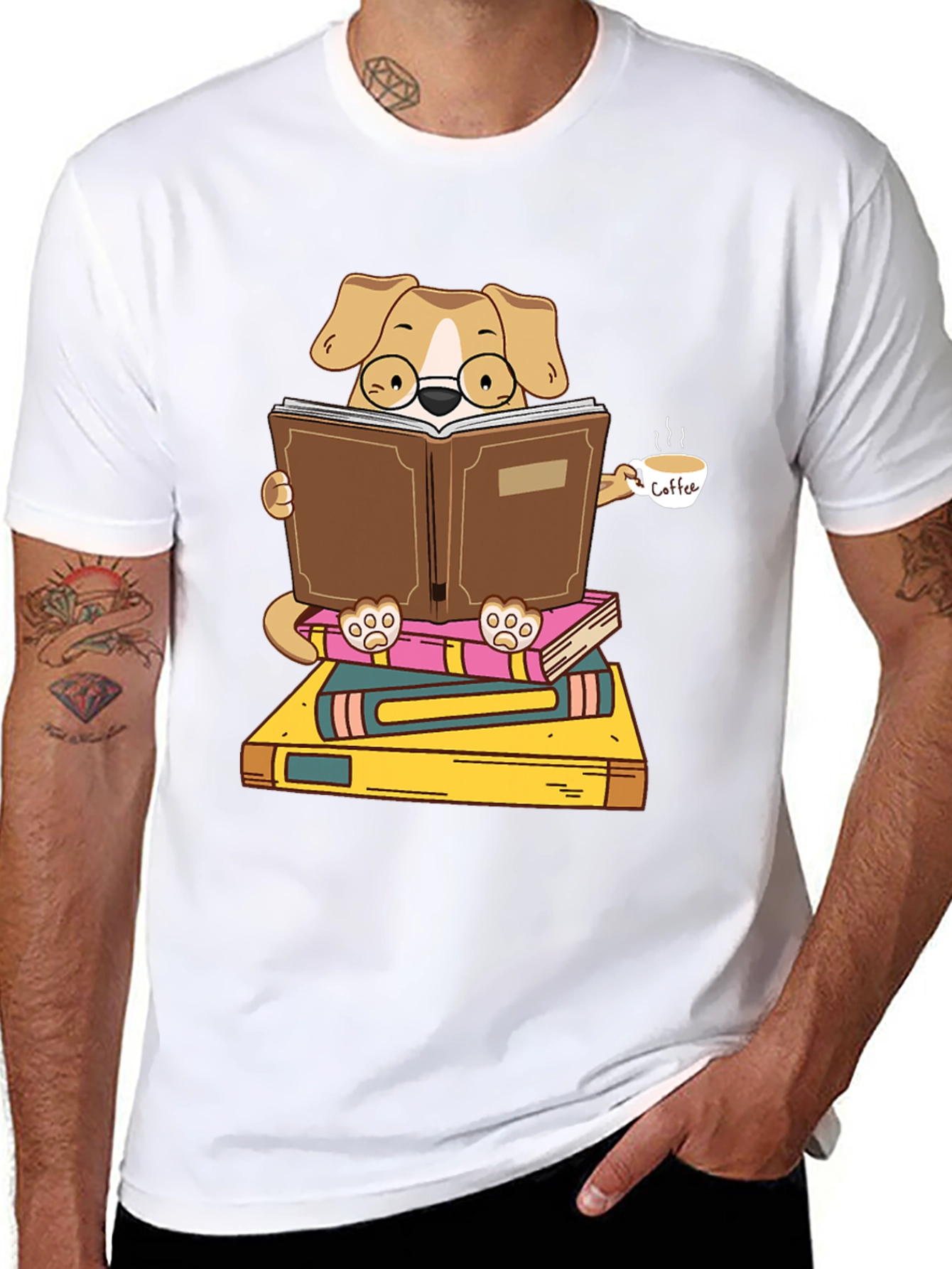 Bookish Dog T-Shirt - Cute Reader Design