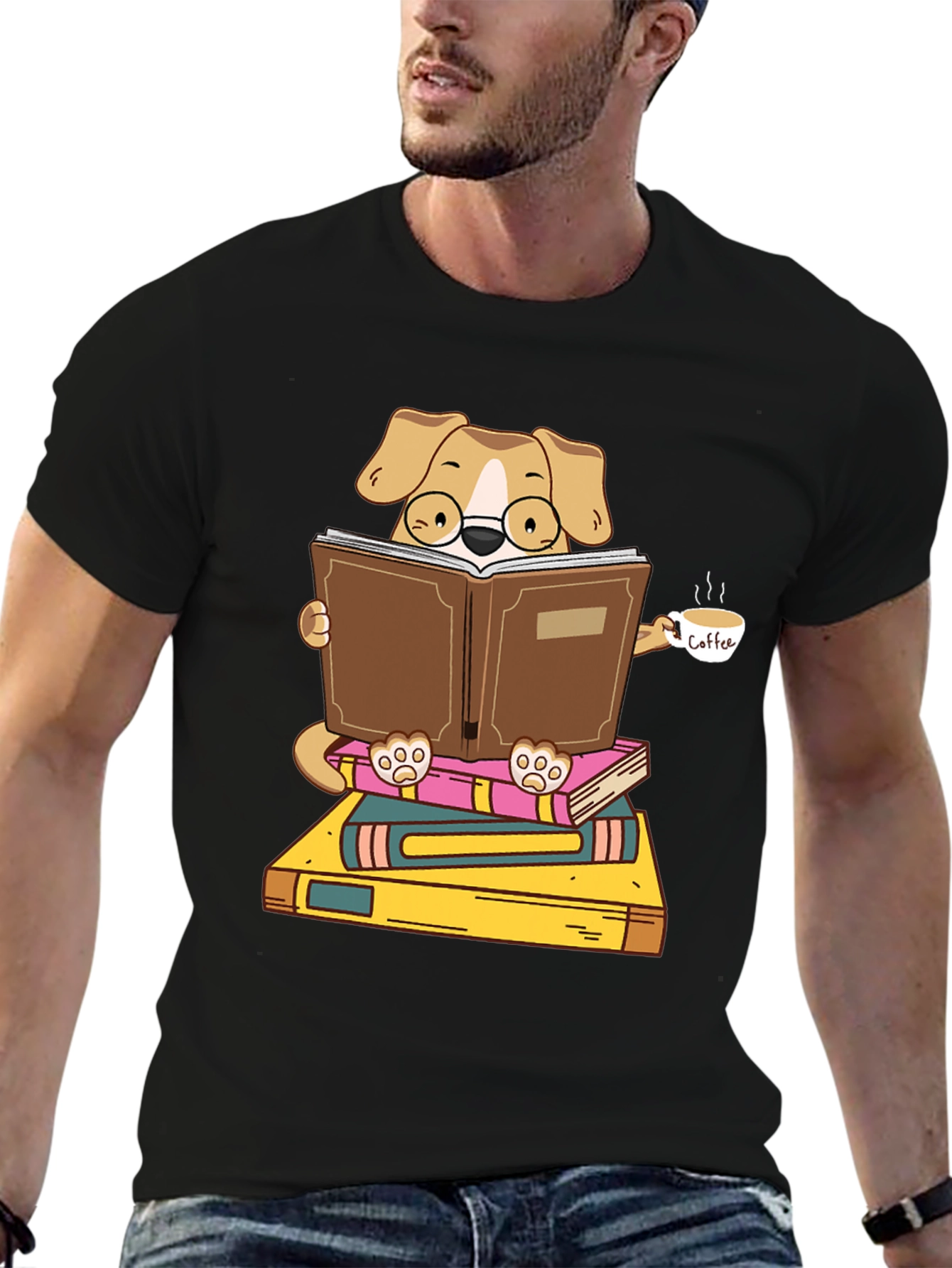 Bookish Dog T-Shirt - Cute Reader Design