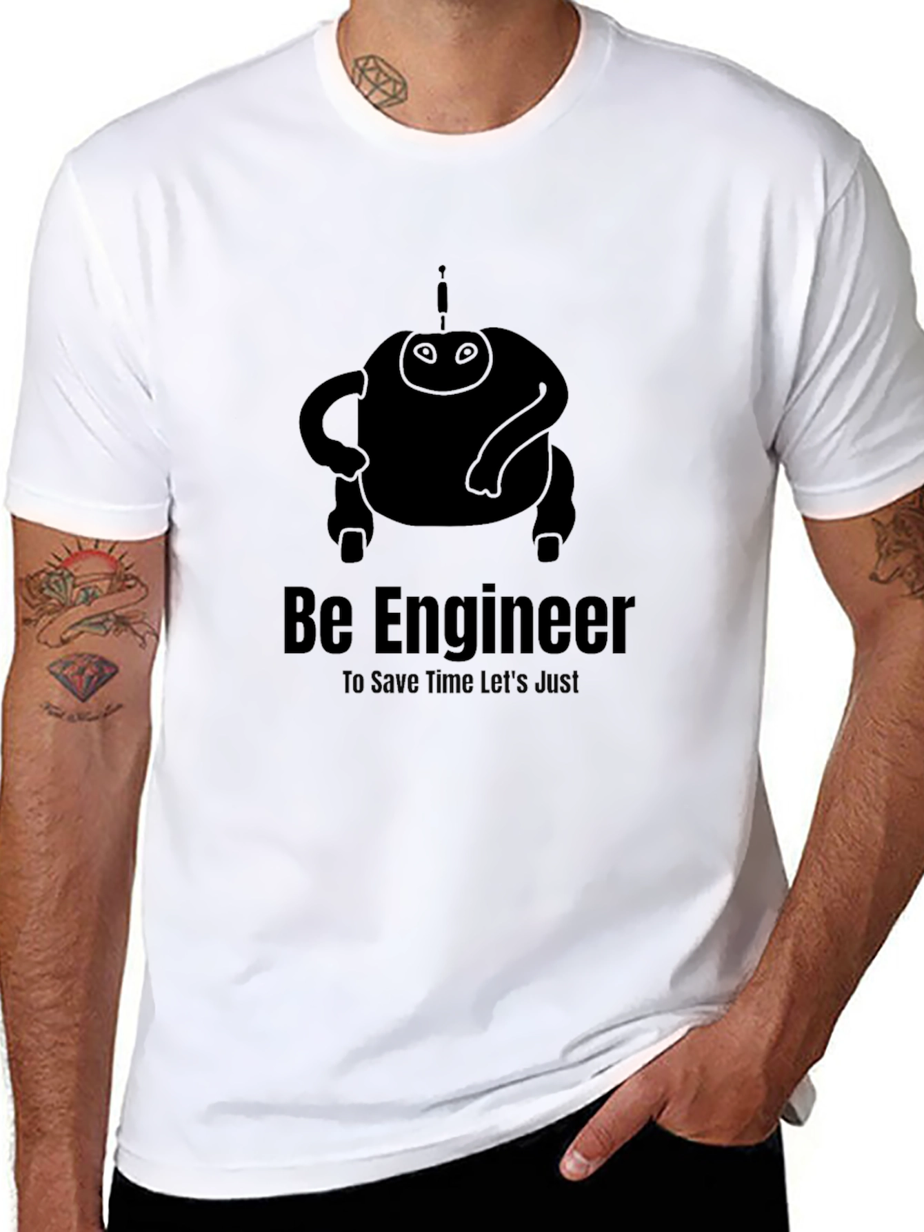 Engineer T-Shirt - Funny Robot Design