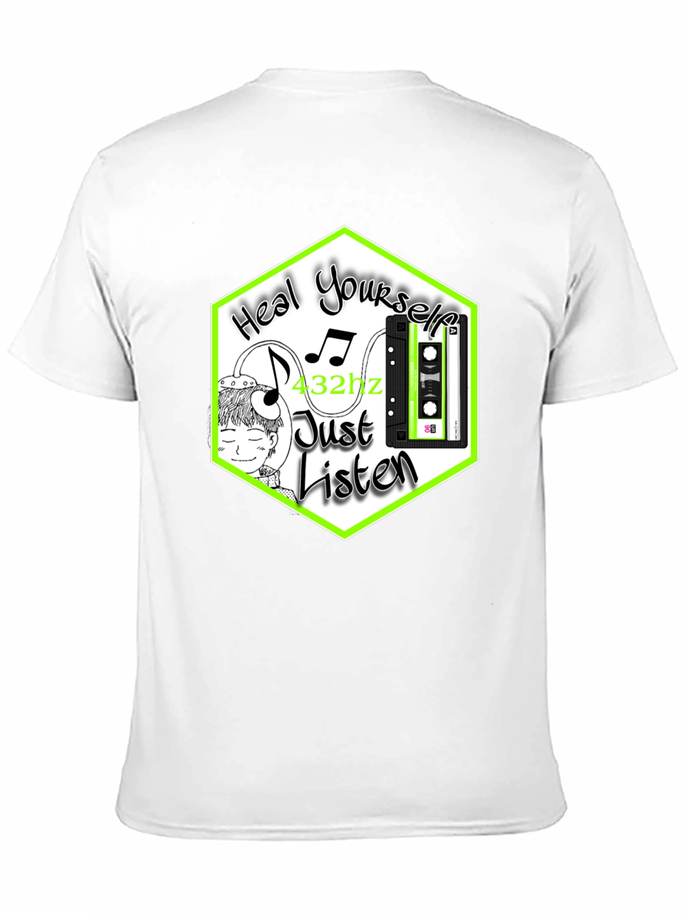 Heal Yourself Tee: 432hz Music Therapy T-Shirt