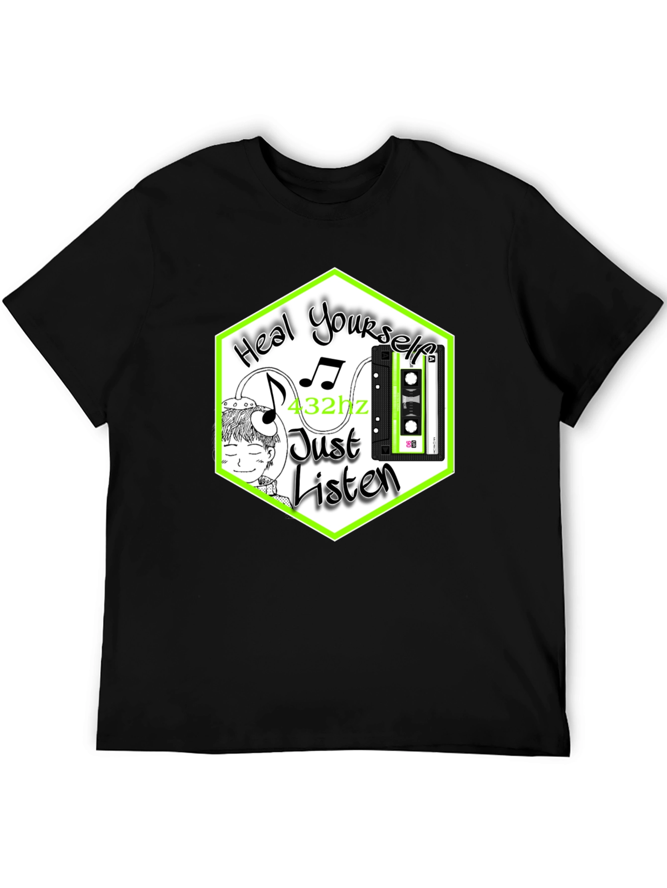 Heal Yourself Tee: 432hz Music Therapy T-Shirt