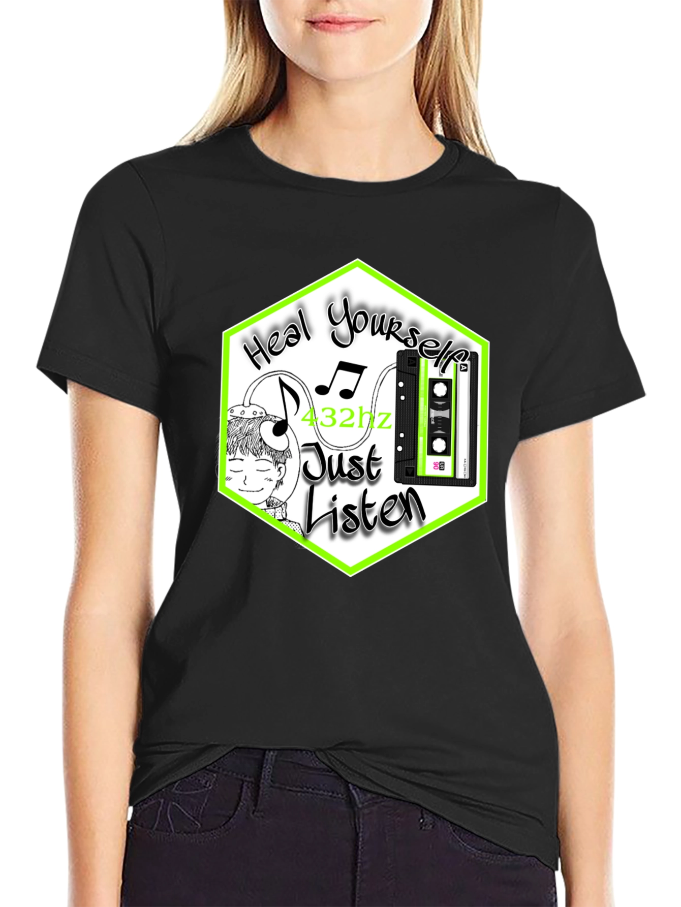 Heal Yourself Tee: 432hz Music Therapy T-Shirt