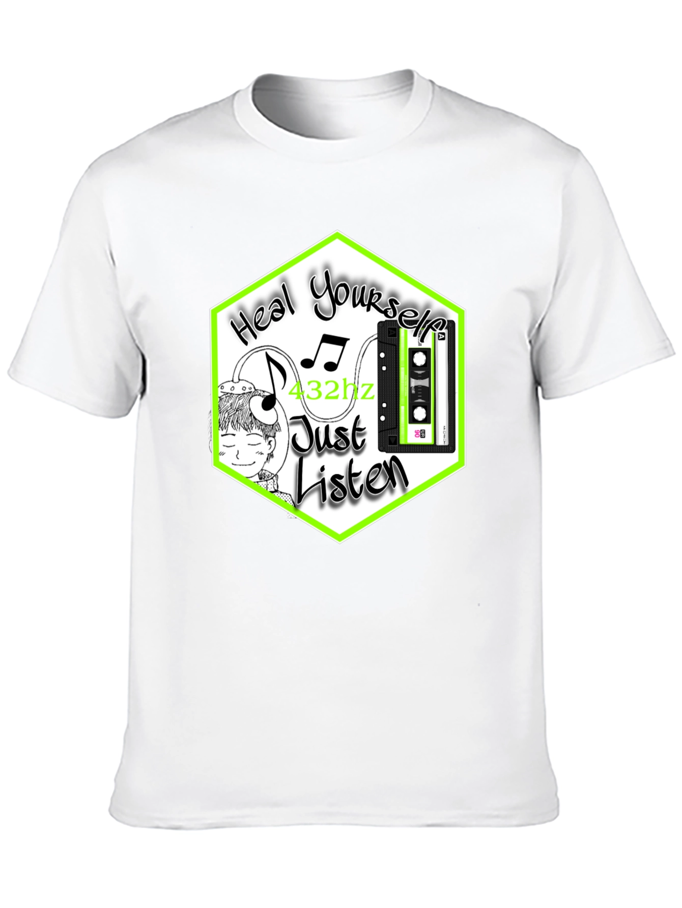 Heal Yourself Tee: 432hz Music Therapy T-Shirt