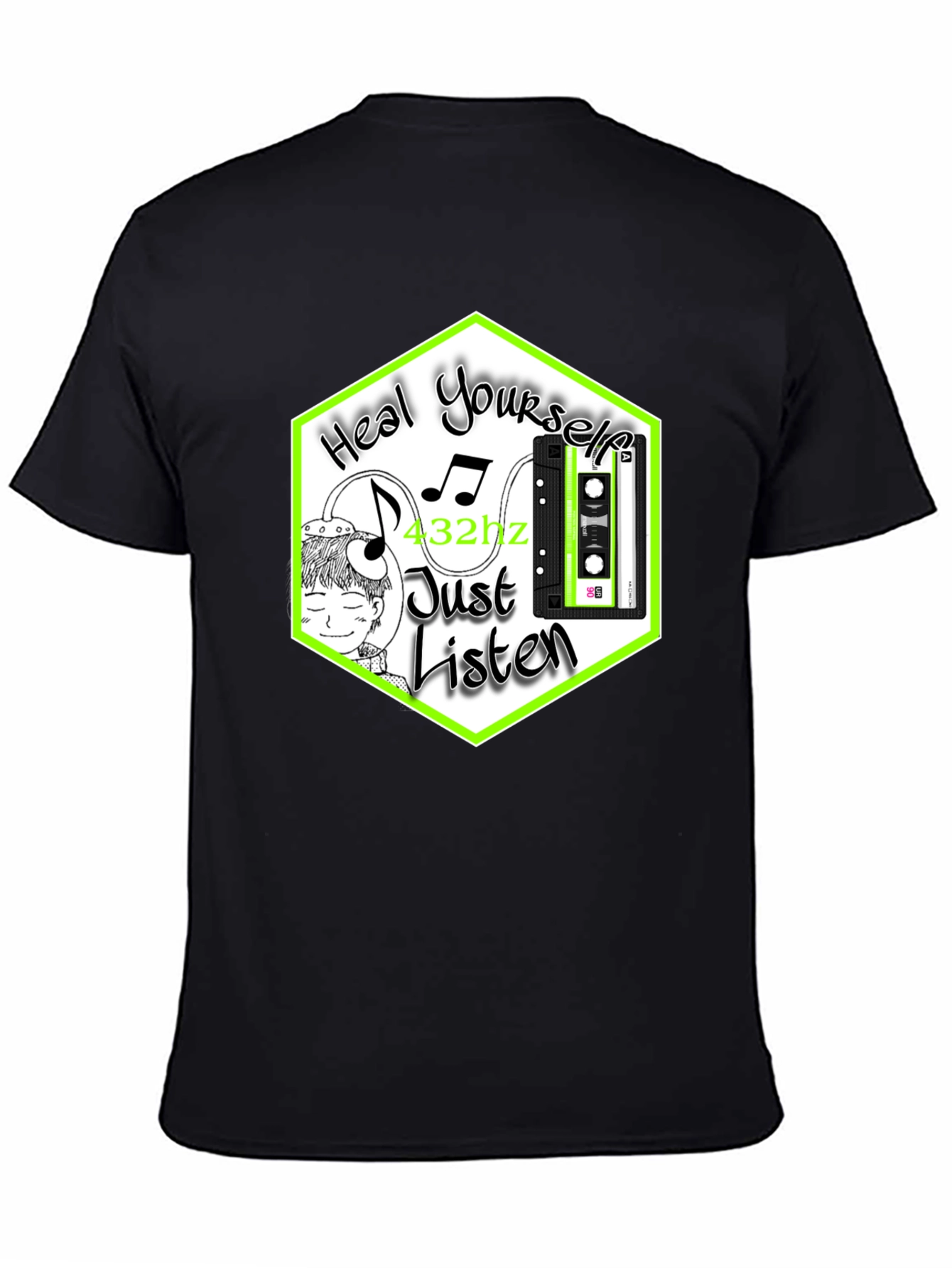 Heal Yourself Tee: 432hz Music Therapy T-Shirt