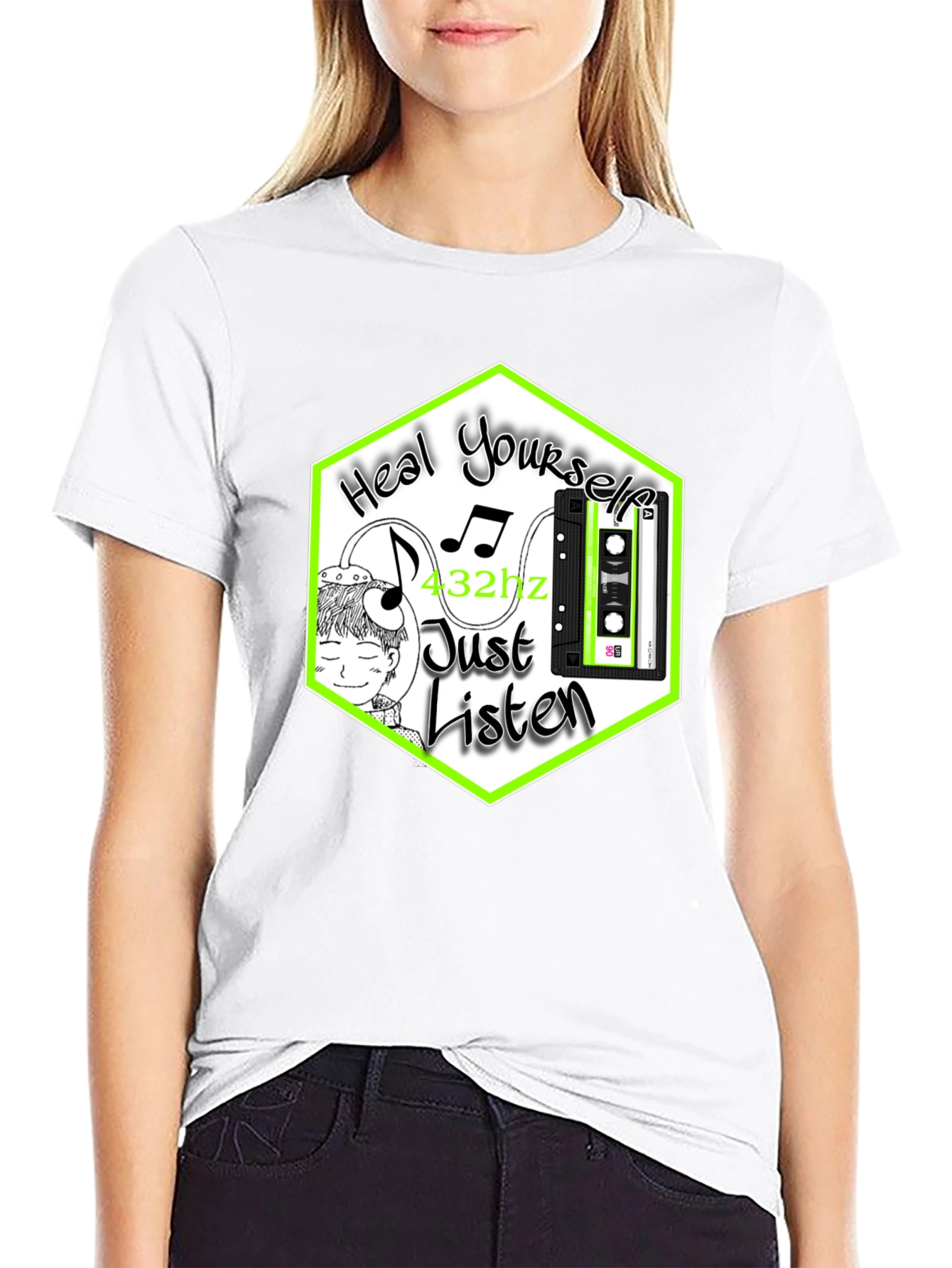 Heal Yourself Tee: 432hz Music Therapy T-Shirt