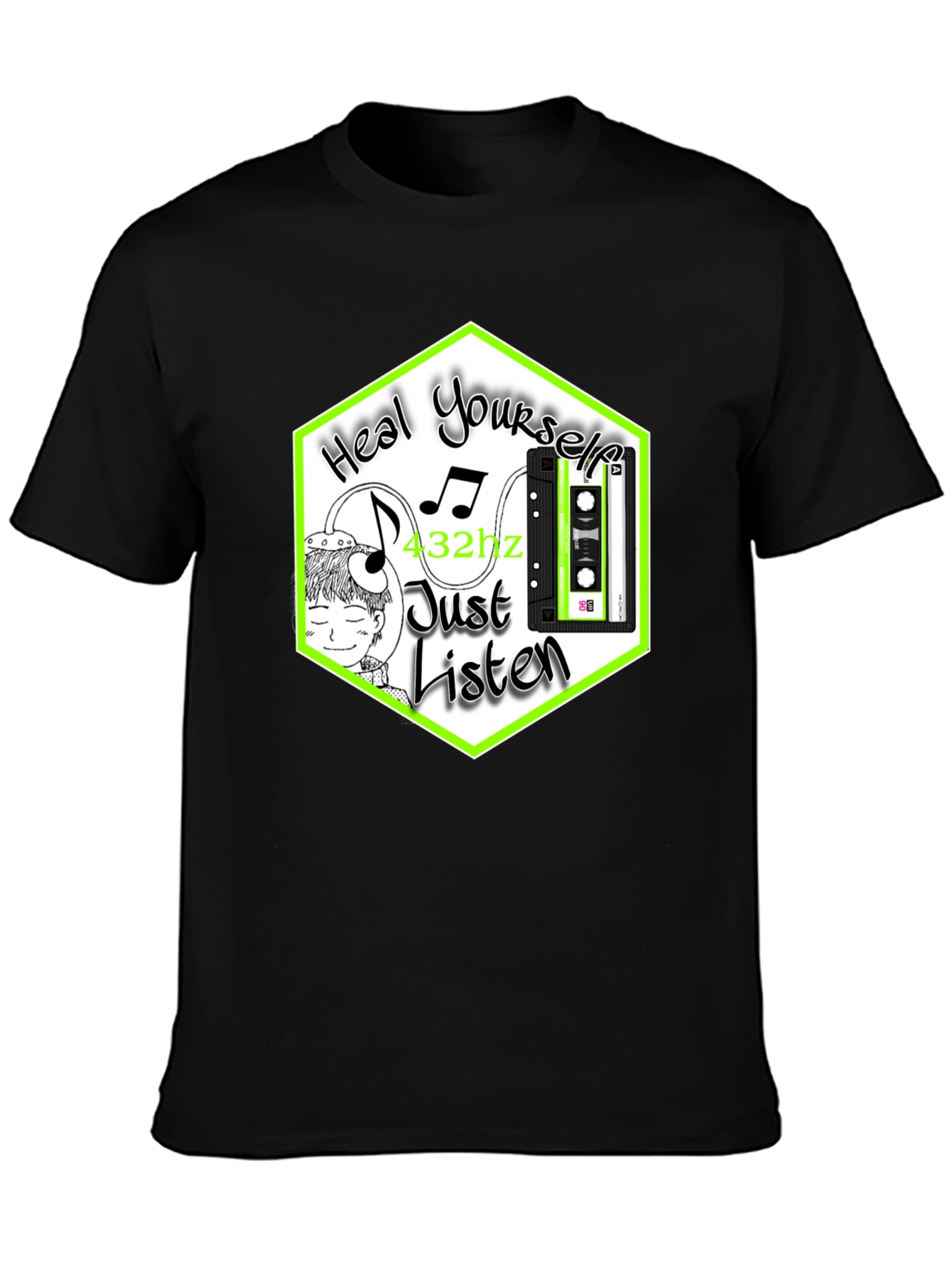 Heal Yourself Tee: 432hz Music Therapy T-Shirt