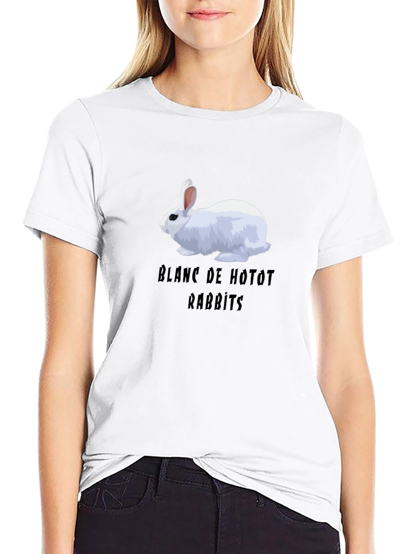 Blanc de Hotot Rabbits Graphic Tee