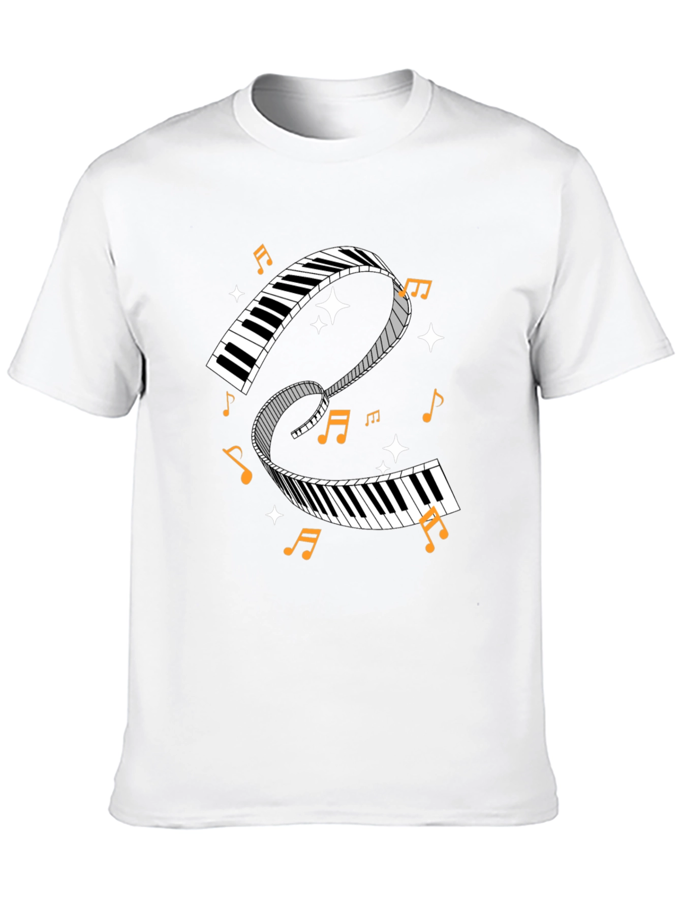 Musical Keys Graphic Tee - Music Lover Shirt