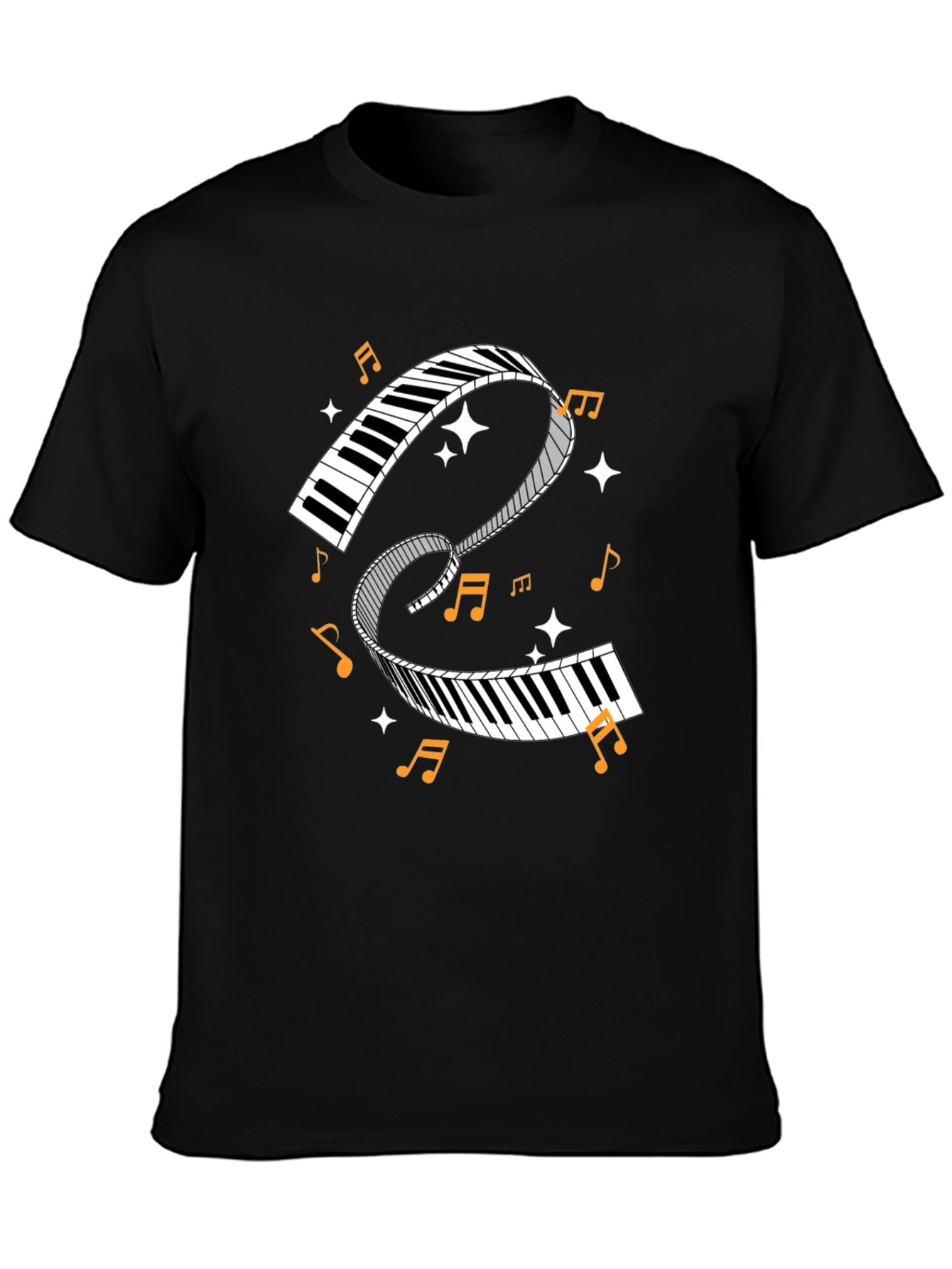 Musical Keys Graphic Tee - Music Lover Shirt