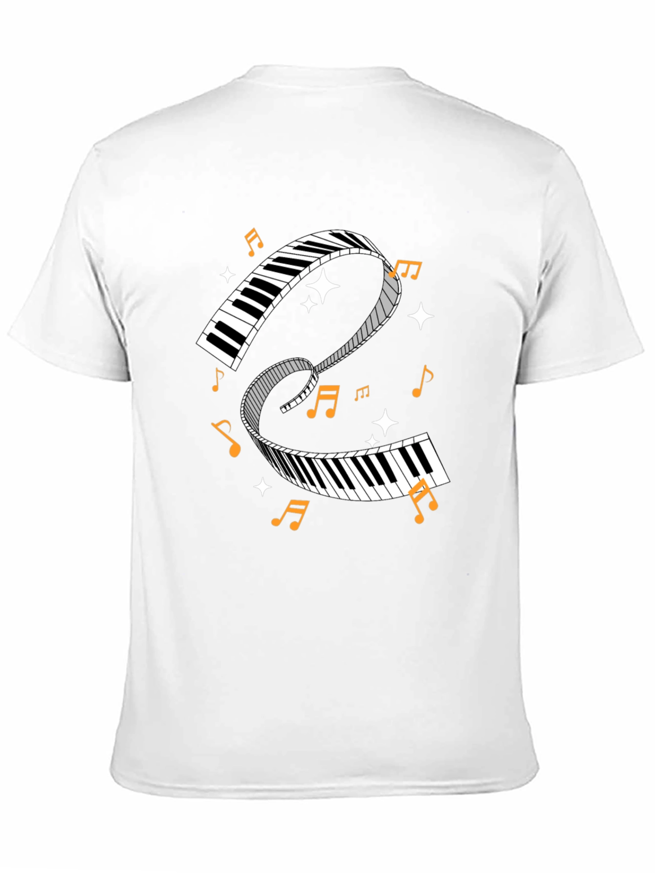 Musical Keys Graphic Tee - Music Lover Shirt