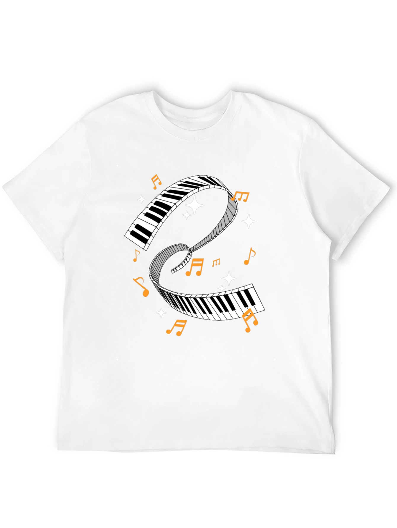 Musical Keys Graphic Tee - Music Lover Shirt
