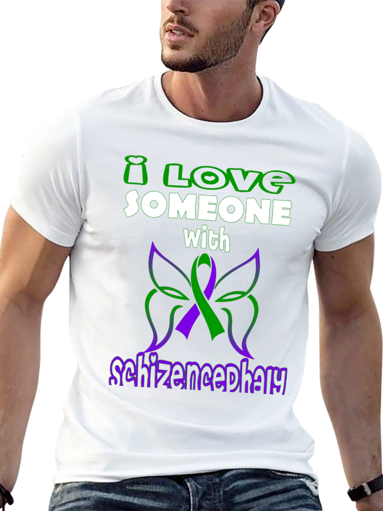 I Love Someone With Schizencephaly T-Shirt
