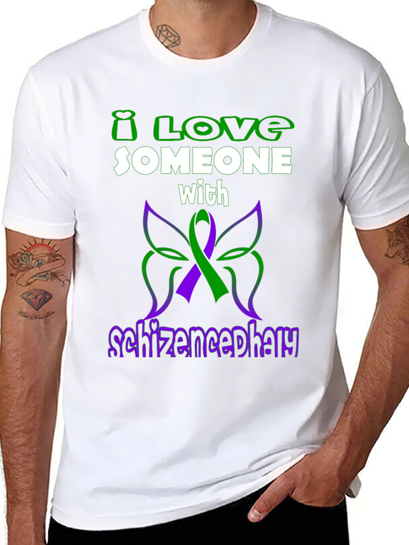 I Love Someone With Schizencephaly T-Shirt