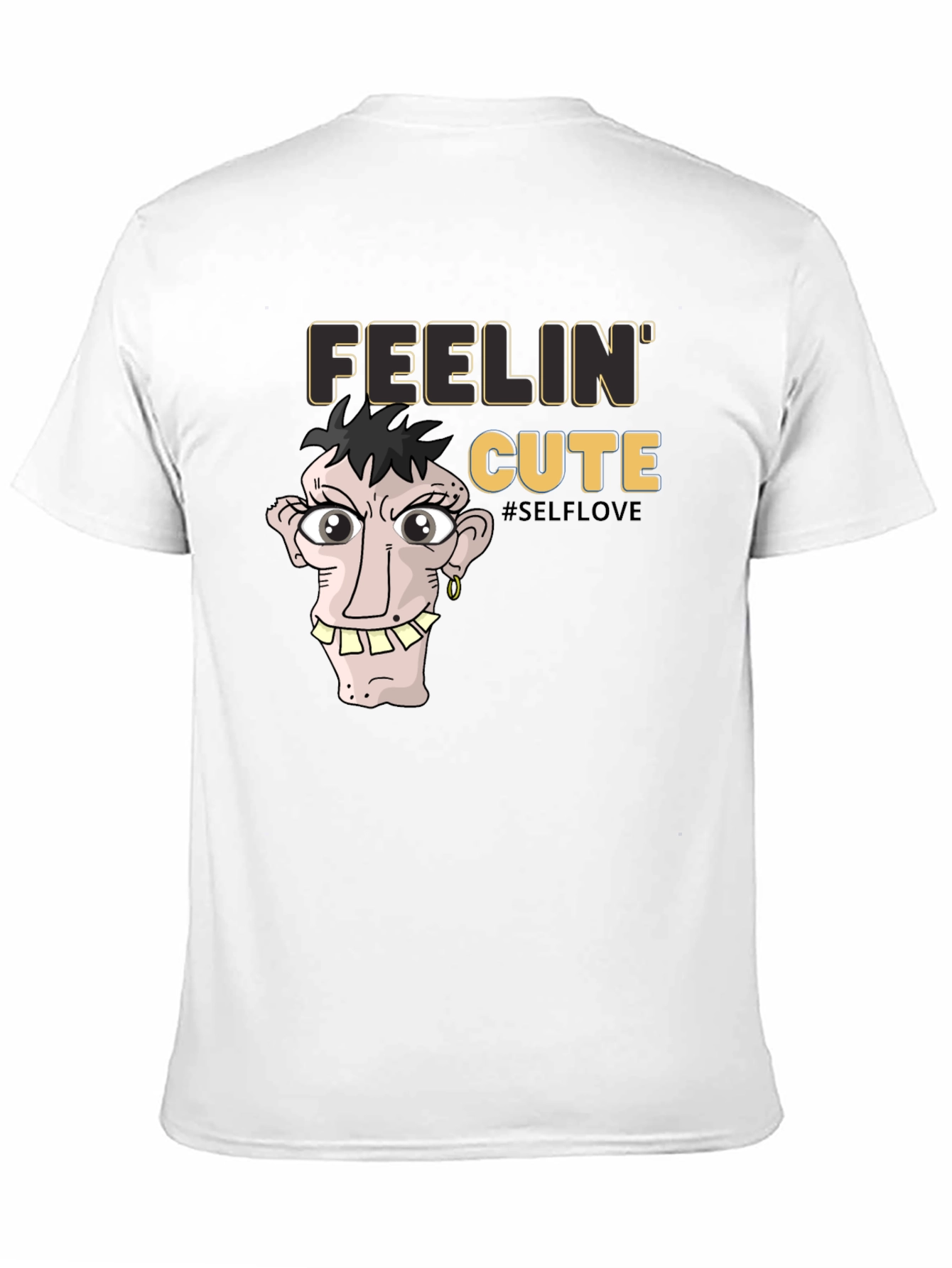 Feelin Cute Graphic Tee - Unisex Black T-Shirt