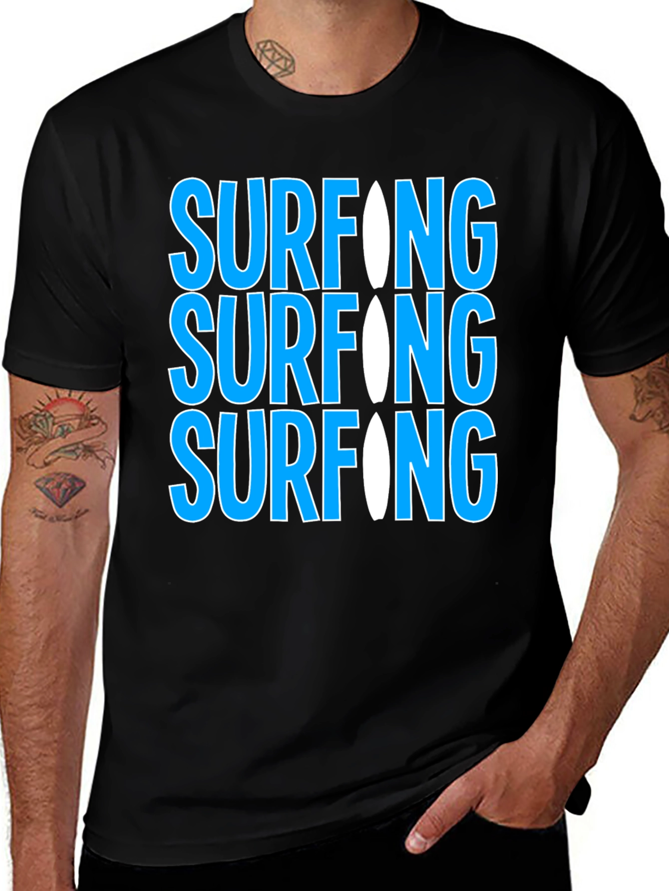 Surfing Graphic Tee - Cool & Casual