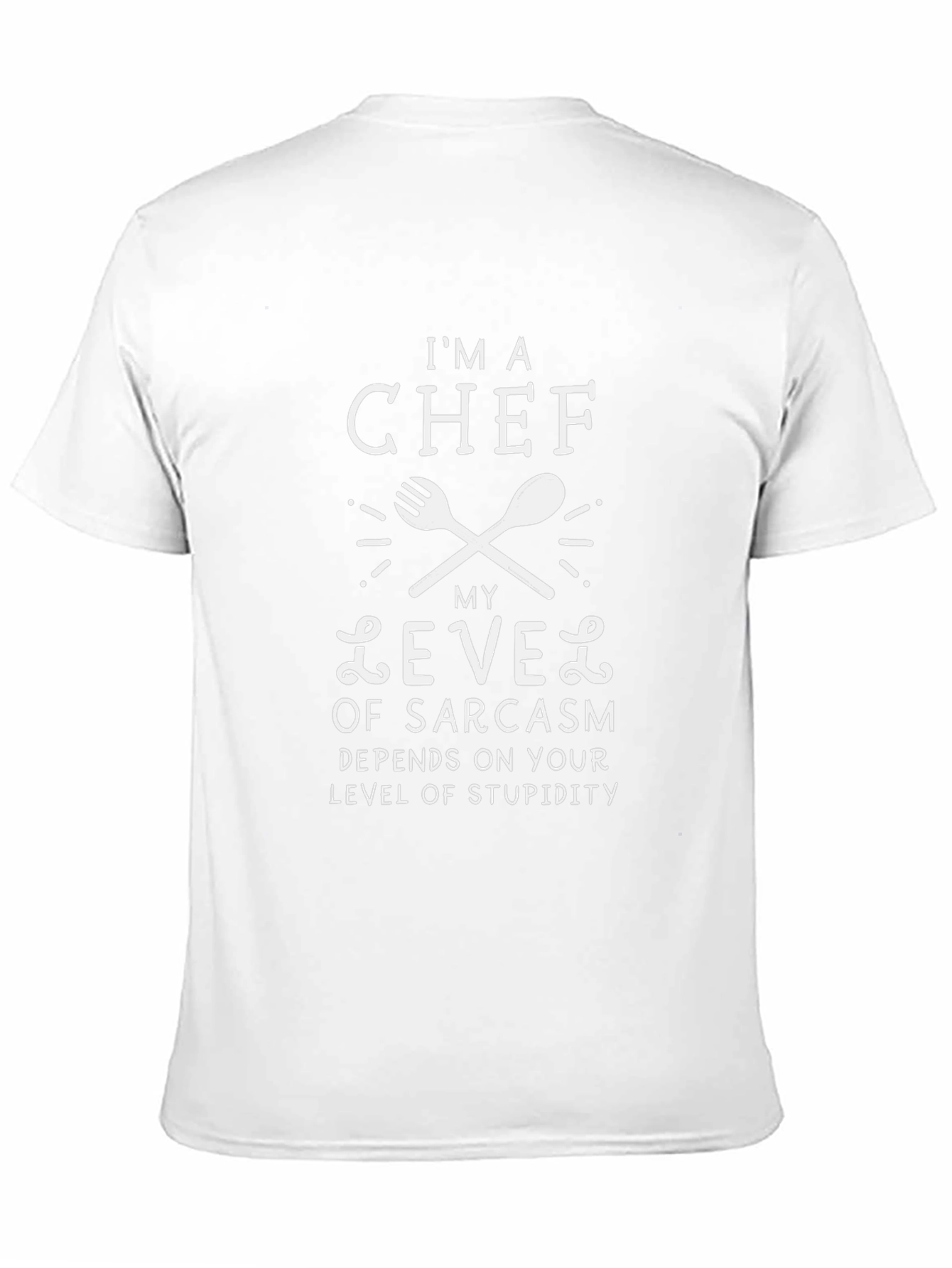 Chef Sarcasm Level Funny T-Shirt