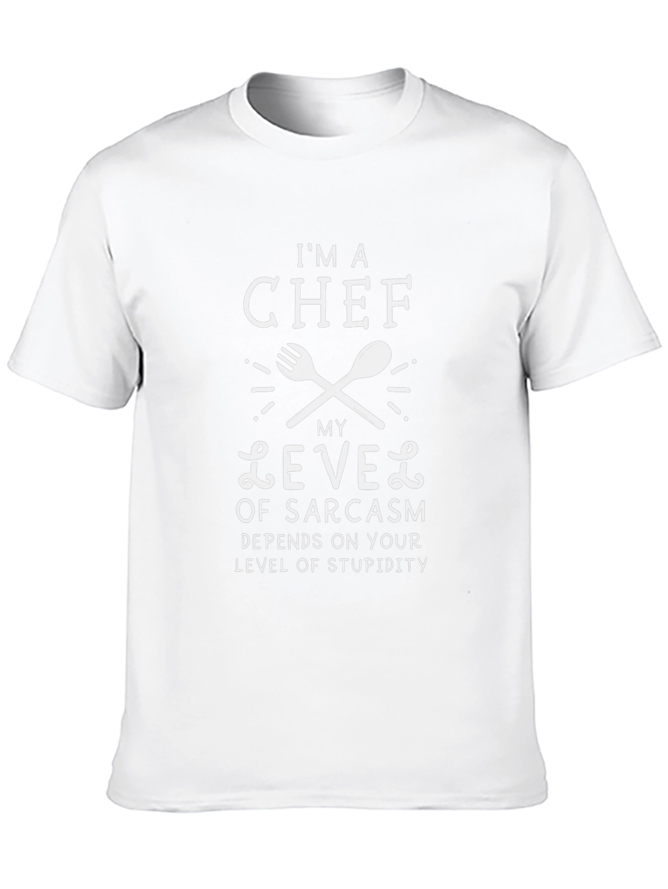 Chef Sarcasm Level Funny T-Shirt