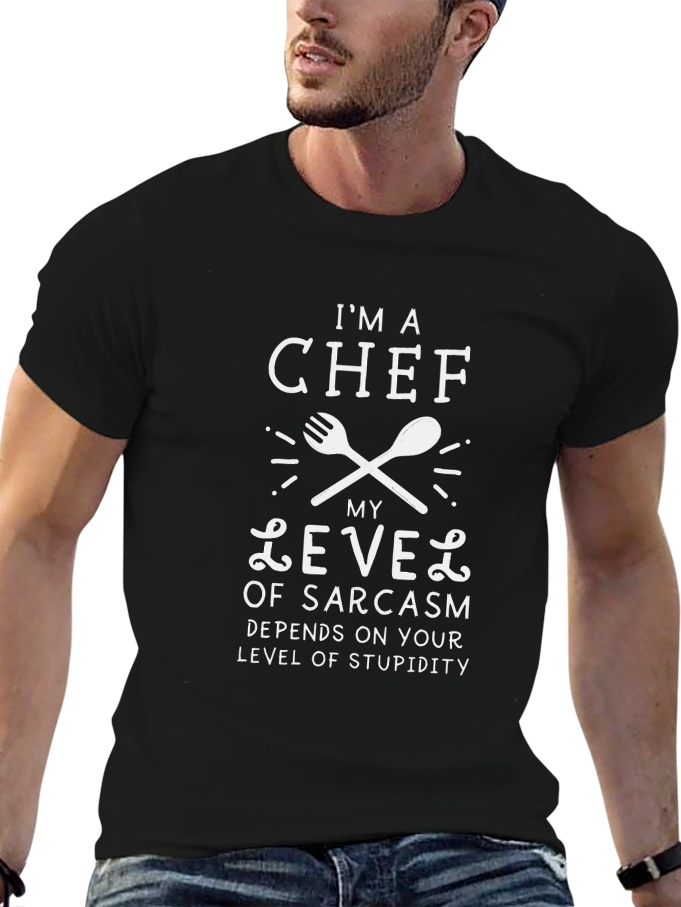 Chef Sarcasm Level Funny T-Shirt