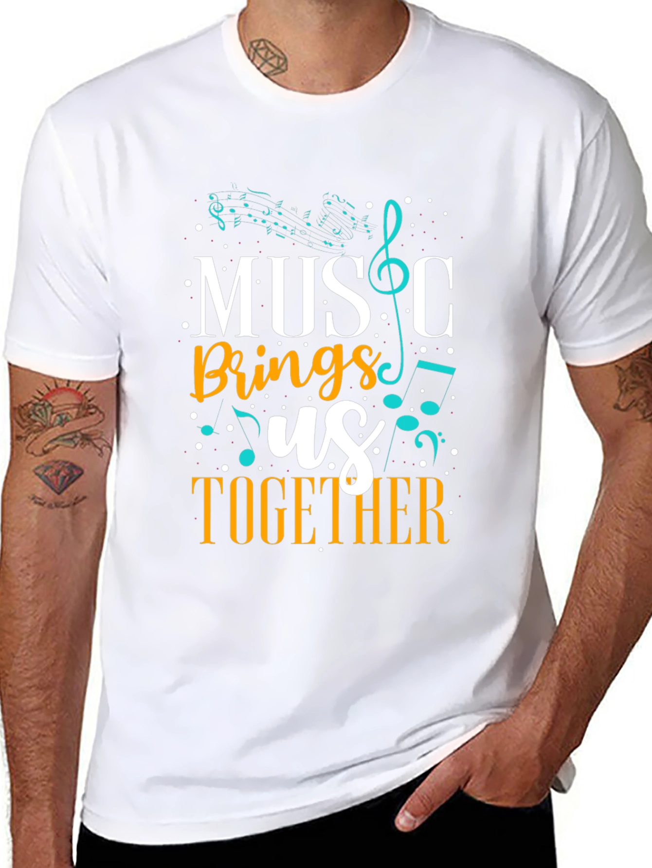 Music Brings Us Together Graphic Tee