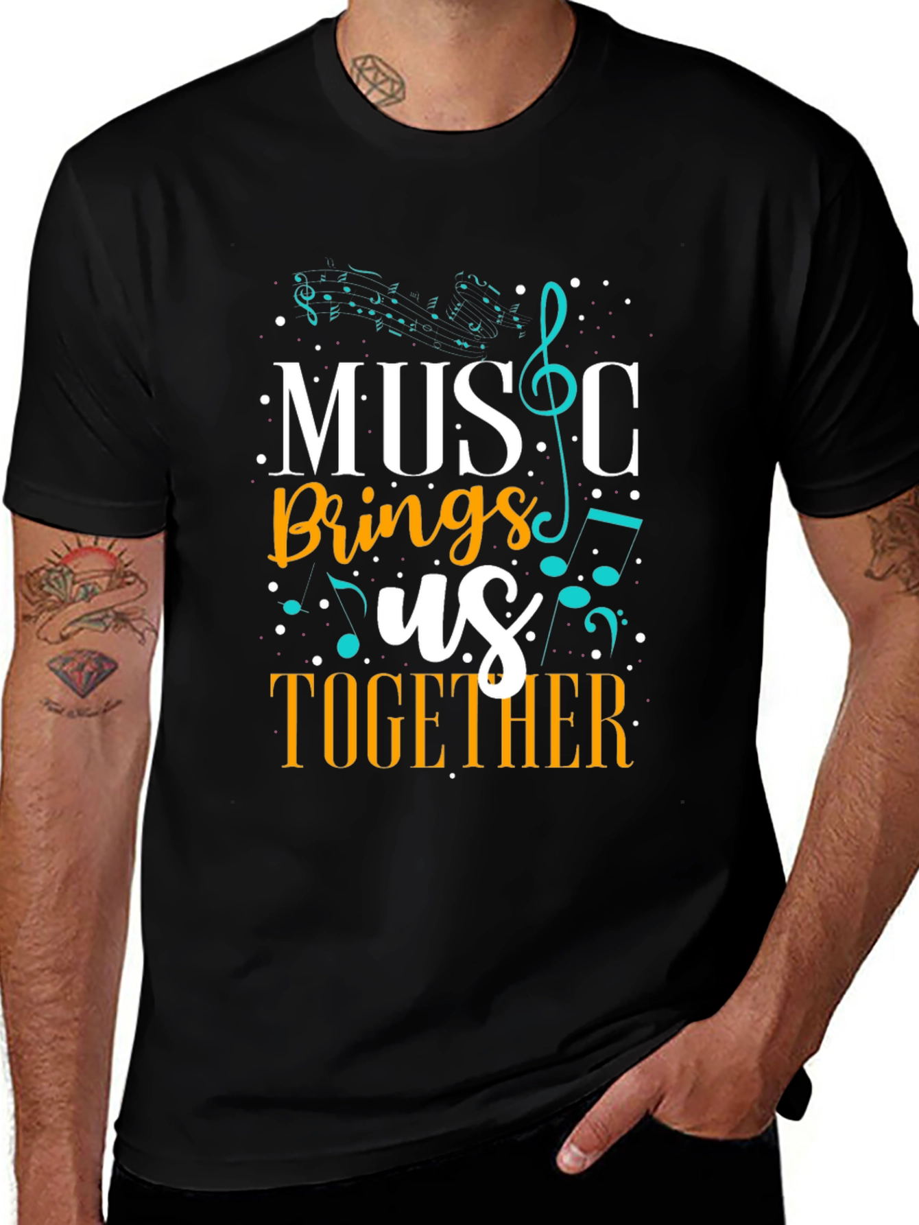 Music Brings Us Together Graphic Tee