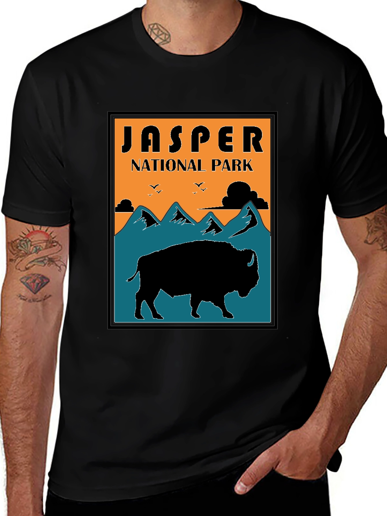 Jasper National Park Buffalo T-Shirt