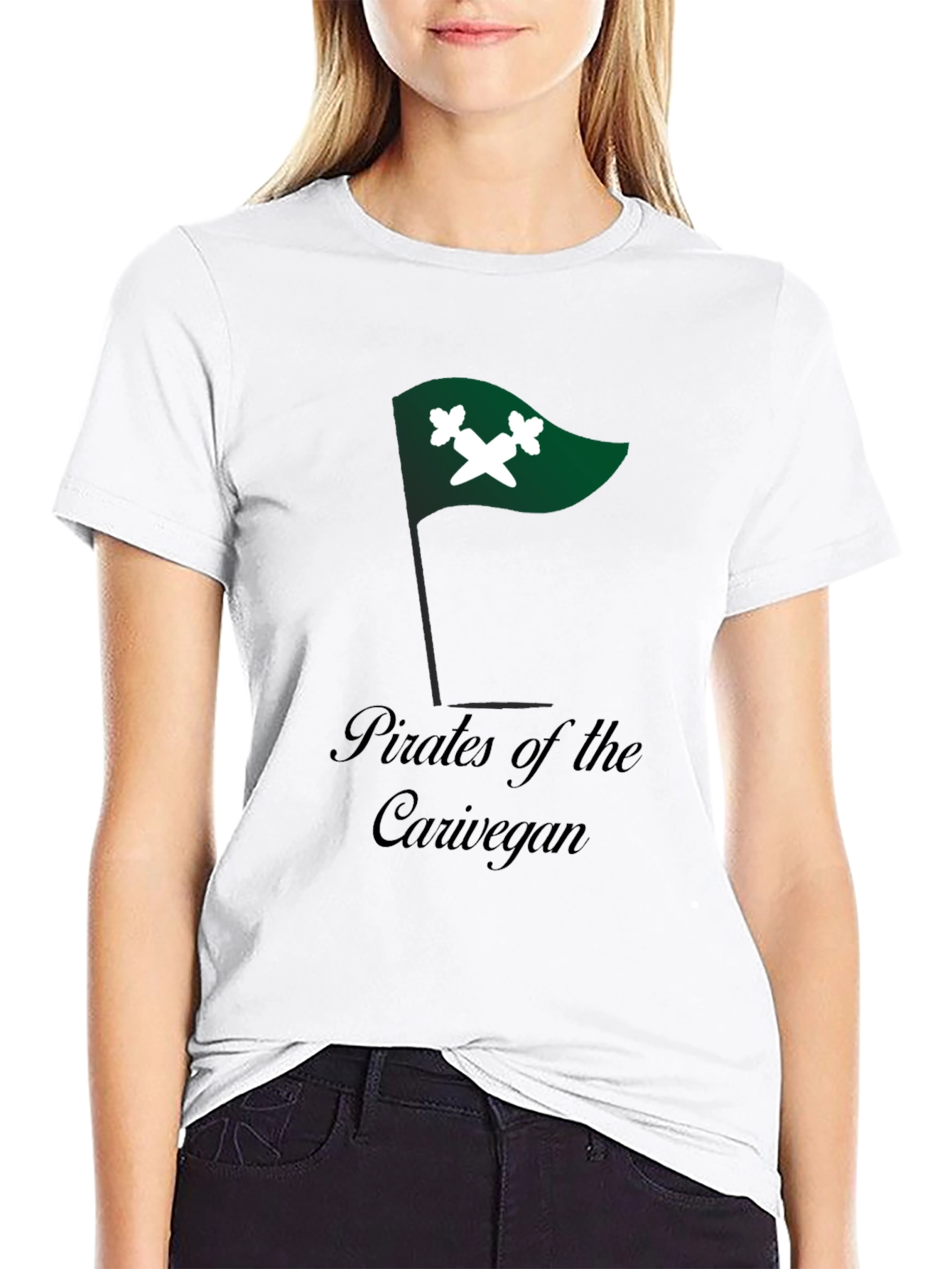 Pirates of the Carivegan Black T-Shirt