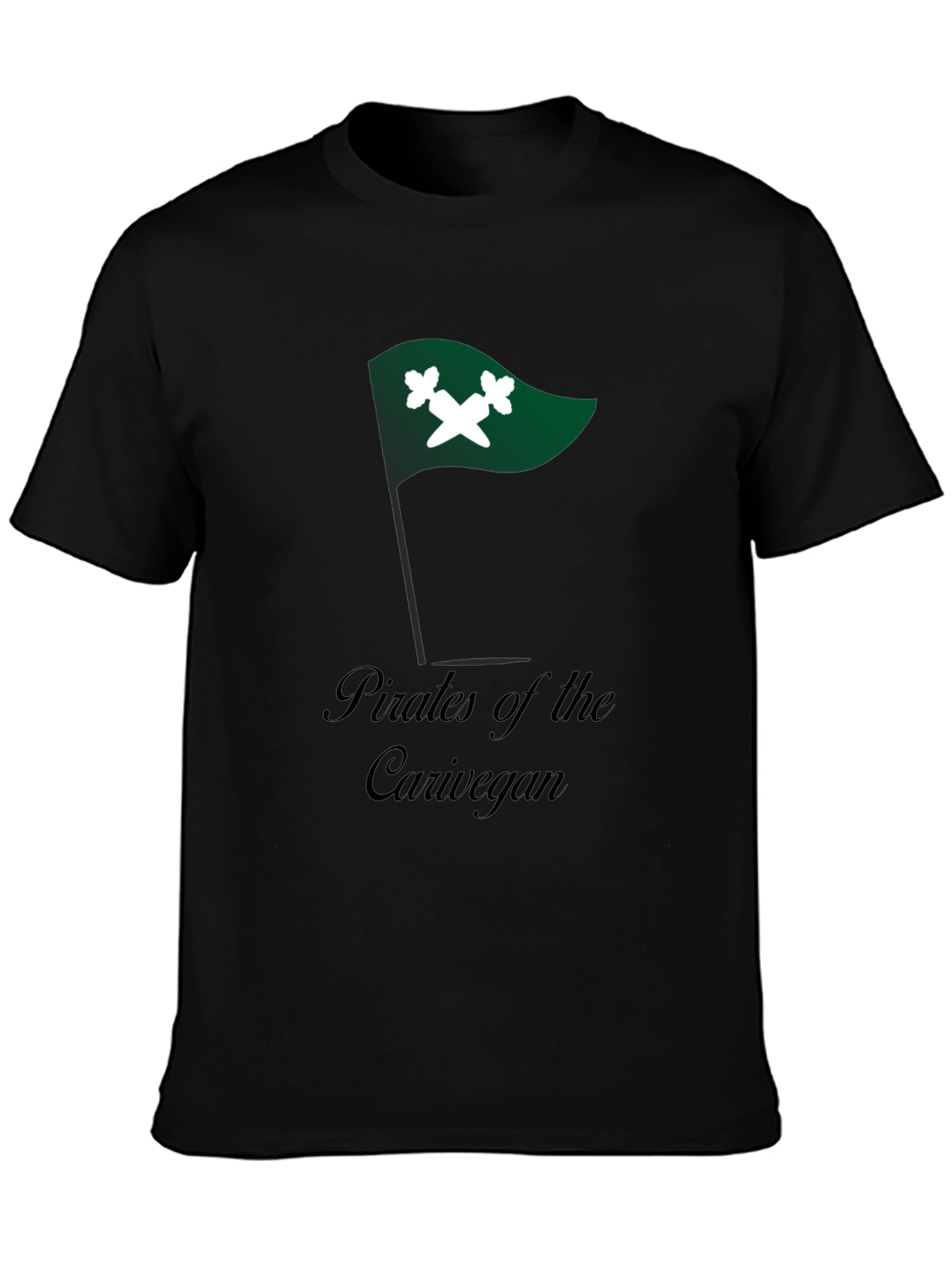 Pirates of the Carivegan Black T-Shirt