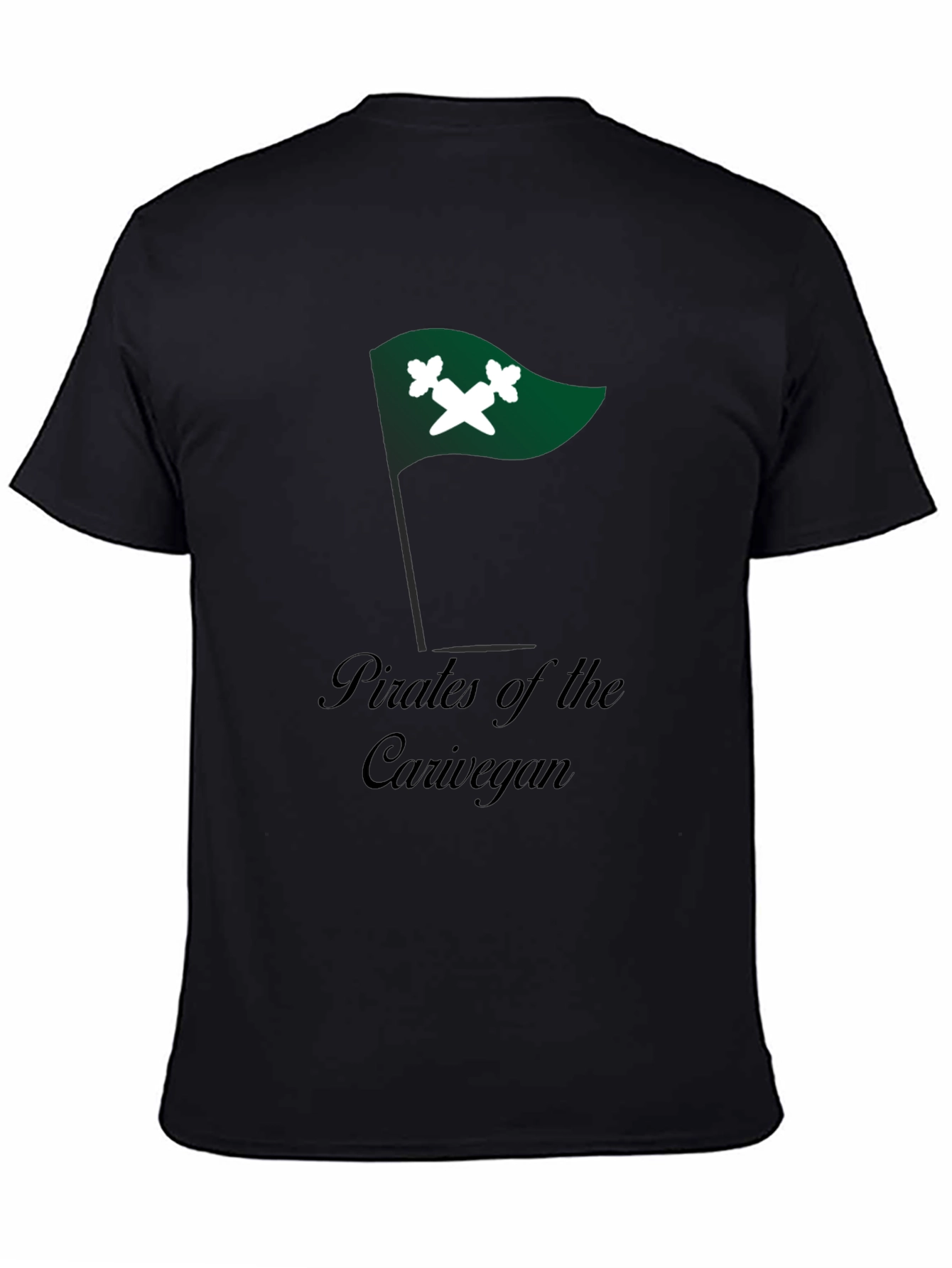 Pirates of the Carivegan Black T-Shirt