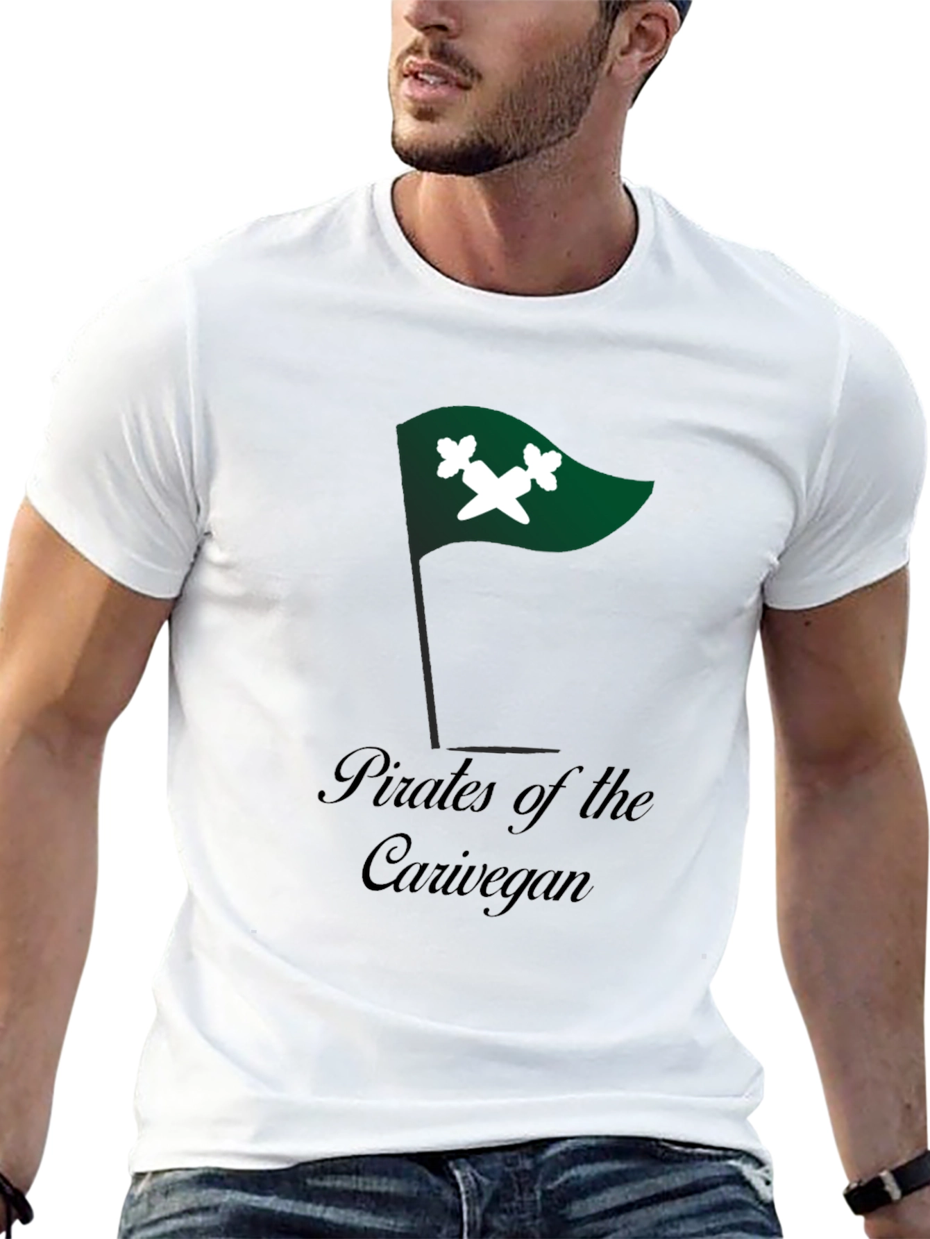 Pirates of the Carivegan Black T-Shirt