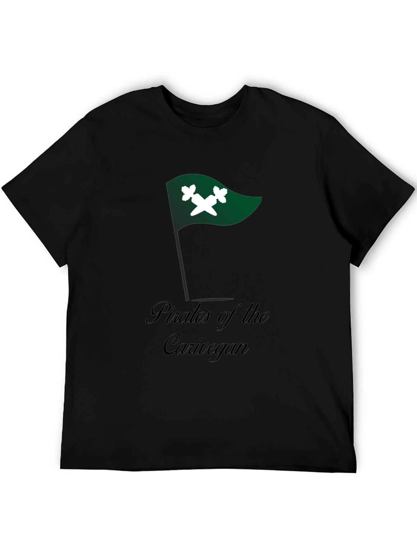Pirates of the Carivegan Black T-Shirt