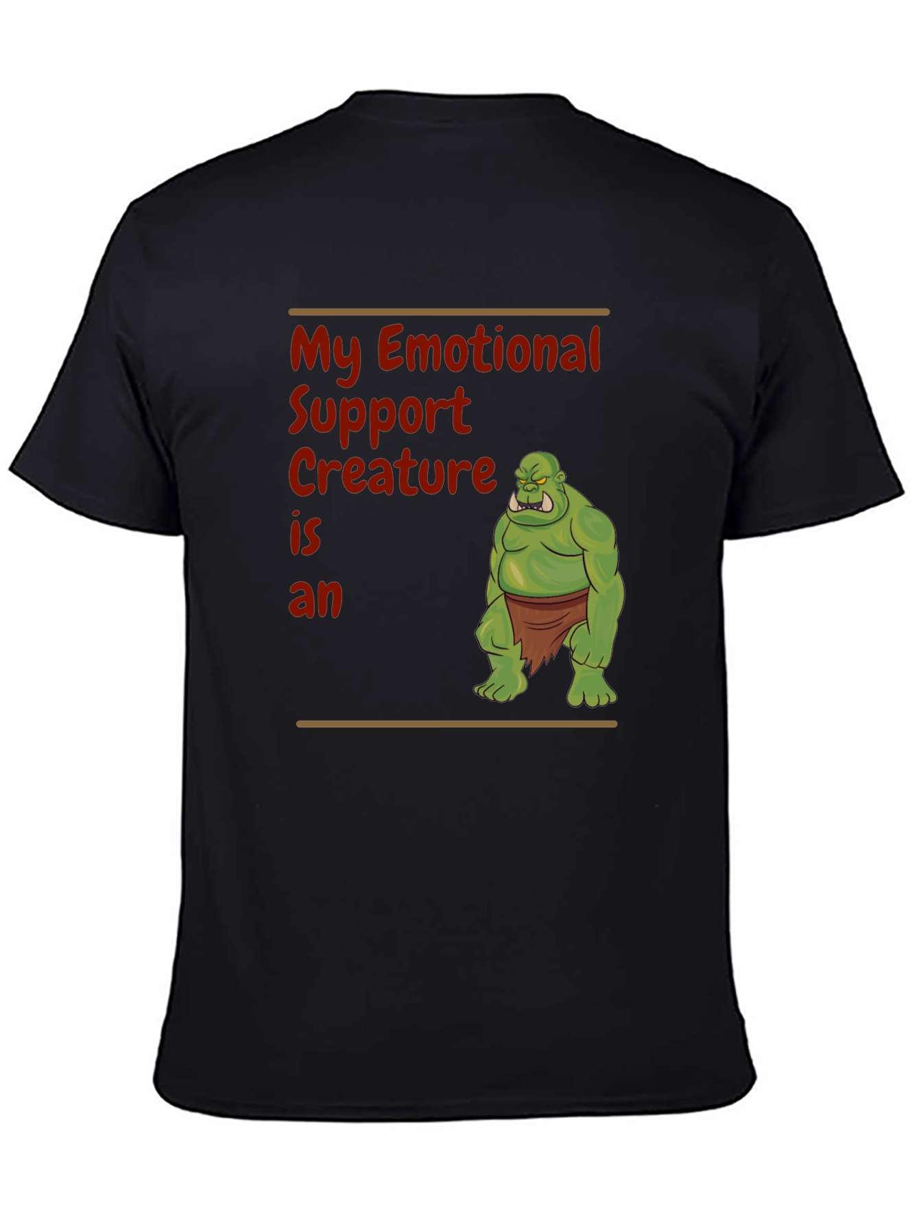 Emotional Support Creature Orc T-Shirt