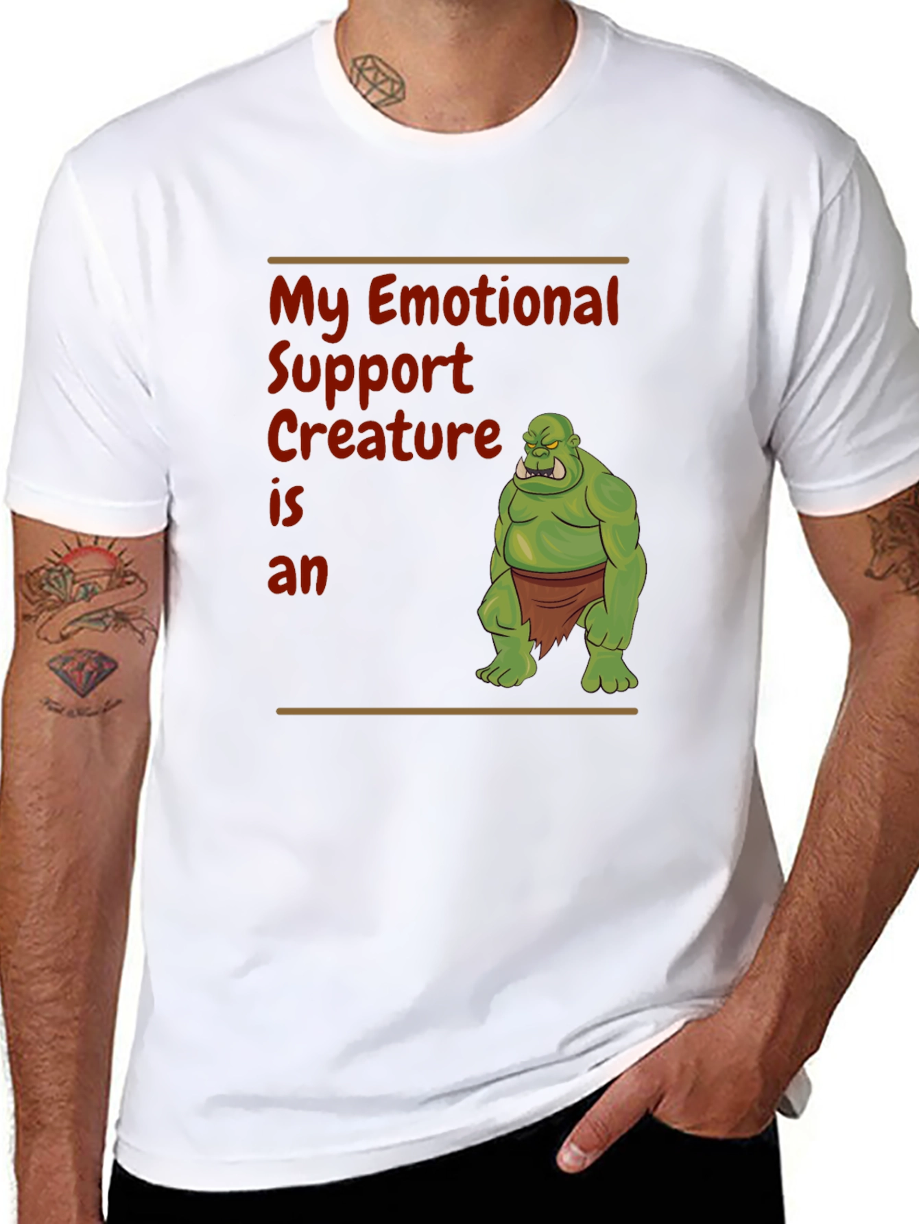 Emotional Support Creature Orc T-Shirt