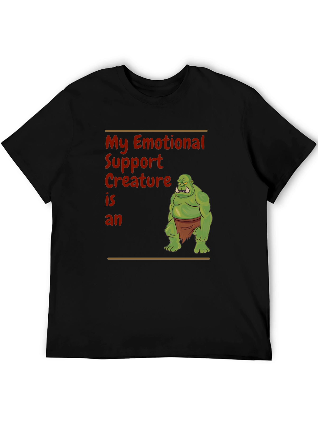 Emotional Support Creature Orc T-Shirt
