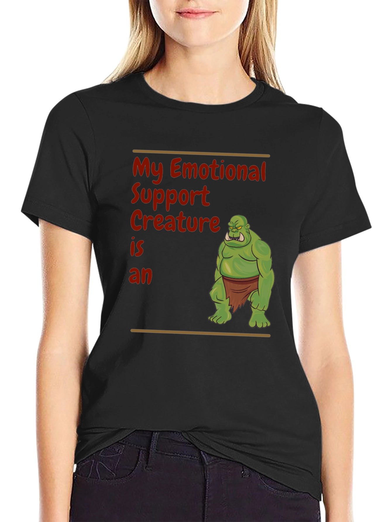 Emotional Support Creature Orc T-Shirt
