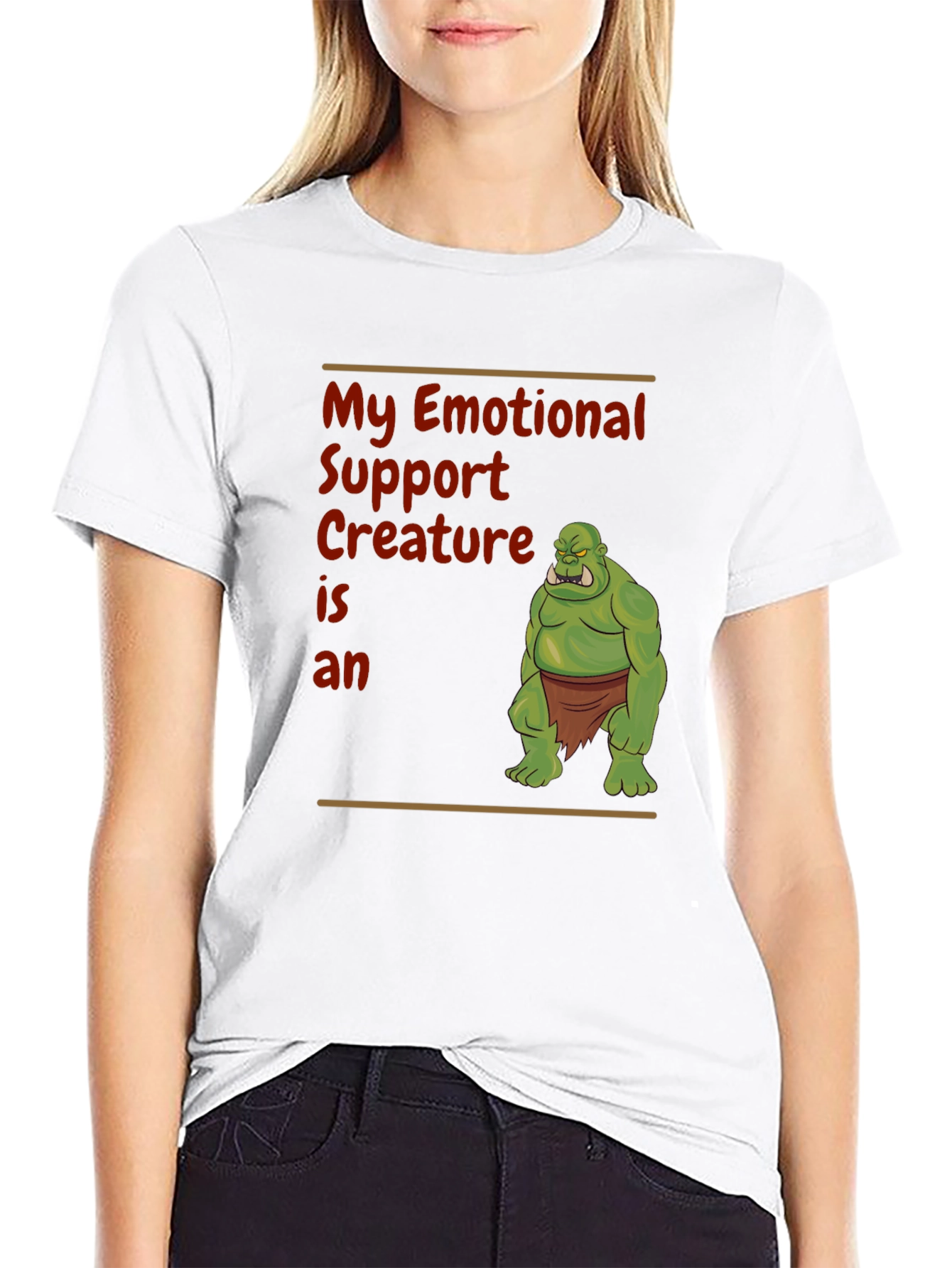 Emotional Support Creature Orc T-Shirt