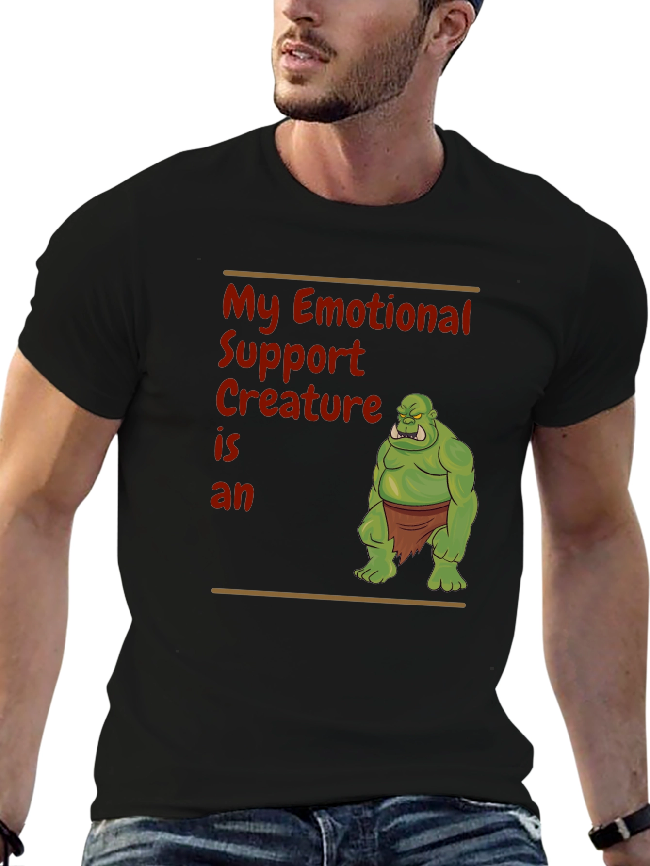 Emotional Support Creature Orc T-Shirt