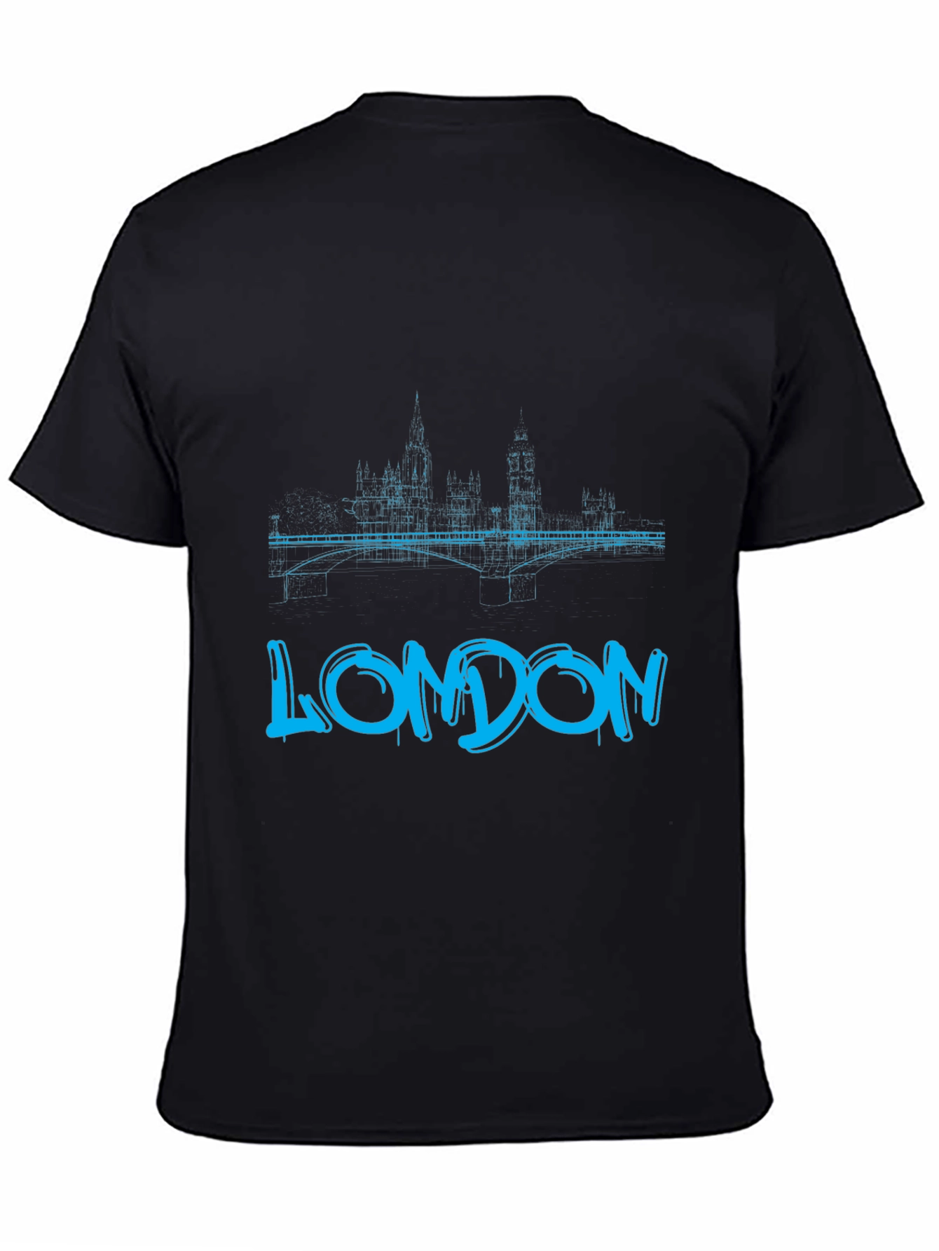 London Skyline Graphic Tee - Black T-Shirt