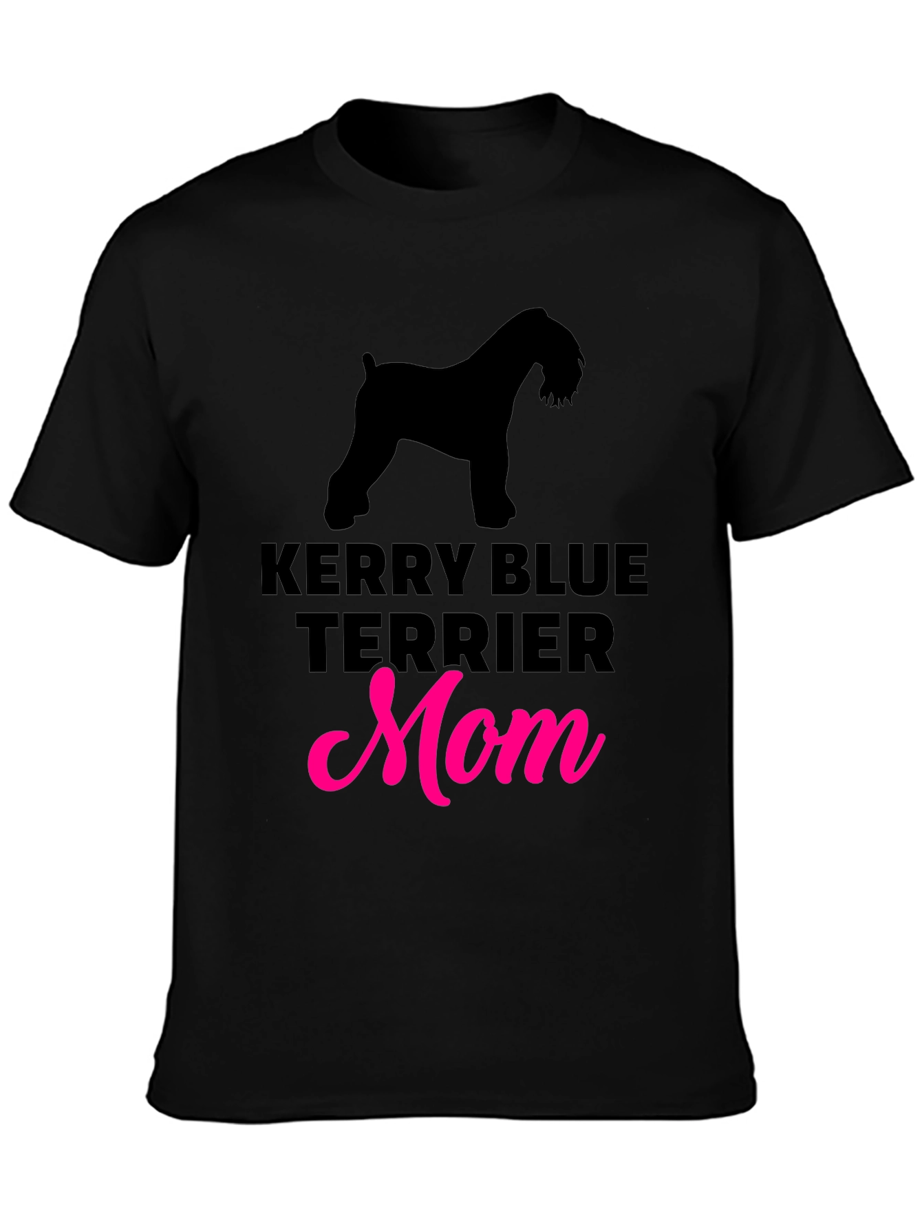 Kerry Blue Terrier Mom T-Shirt Black