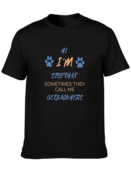 Dog Lover Graphic T-Shirt - Hi Im Stopthat