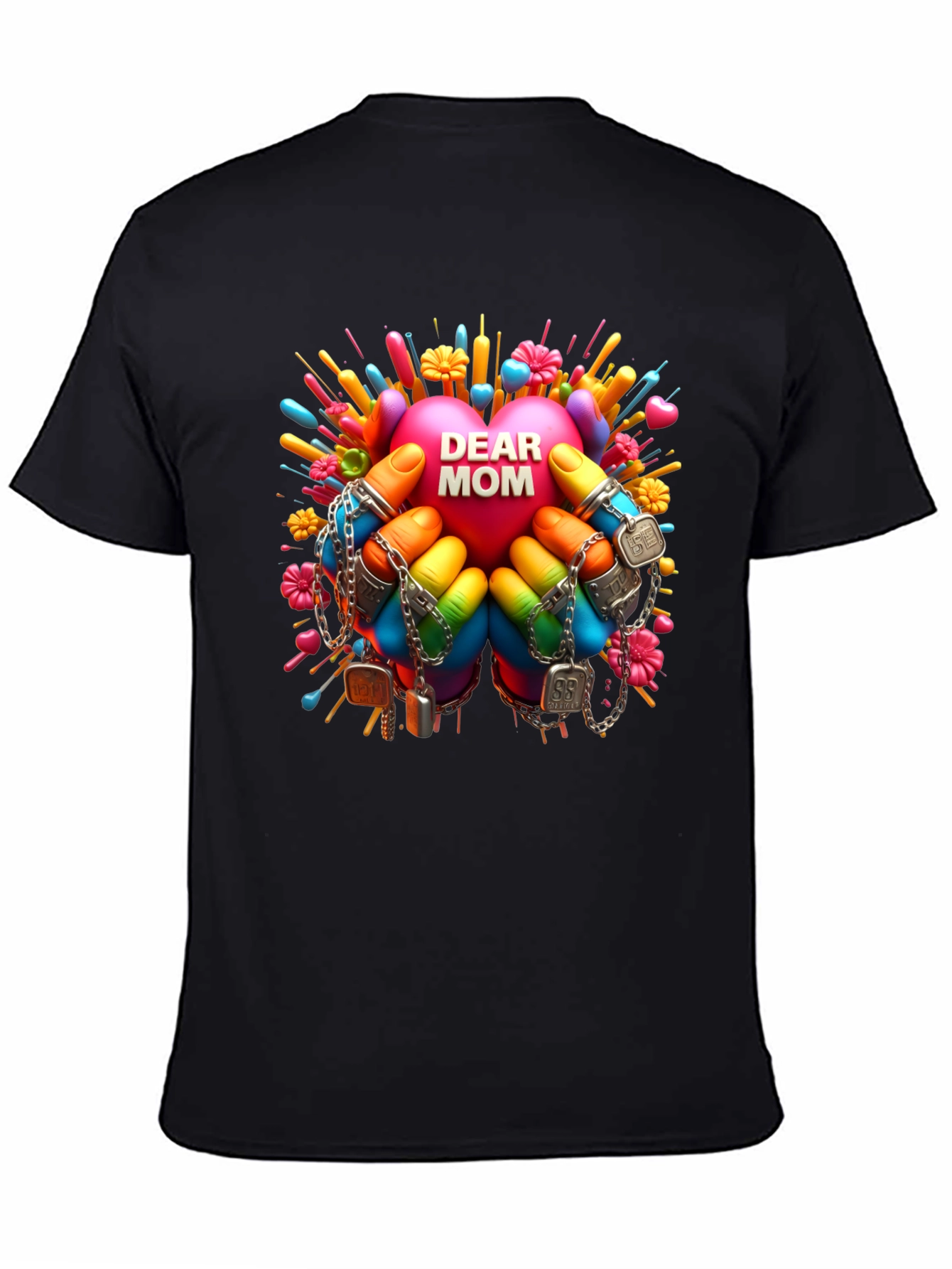 Dear Mom Graphic Print T-Shirt