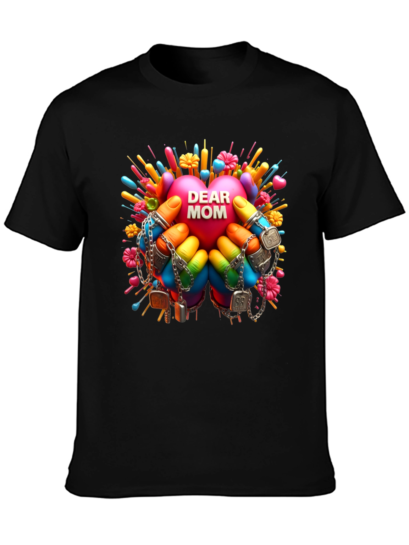 Dear Mom Graphic Print T-Shirt