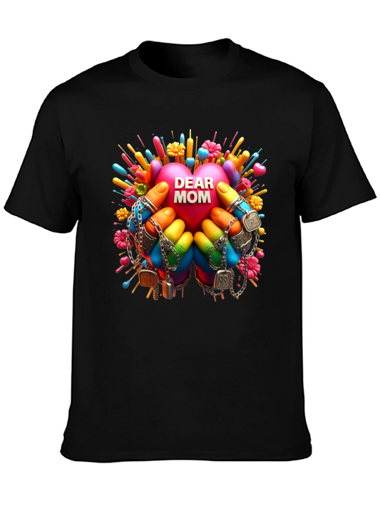 Dear Mom Graphic Print T-Shirt