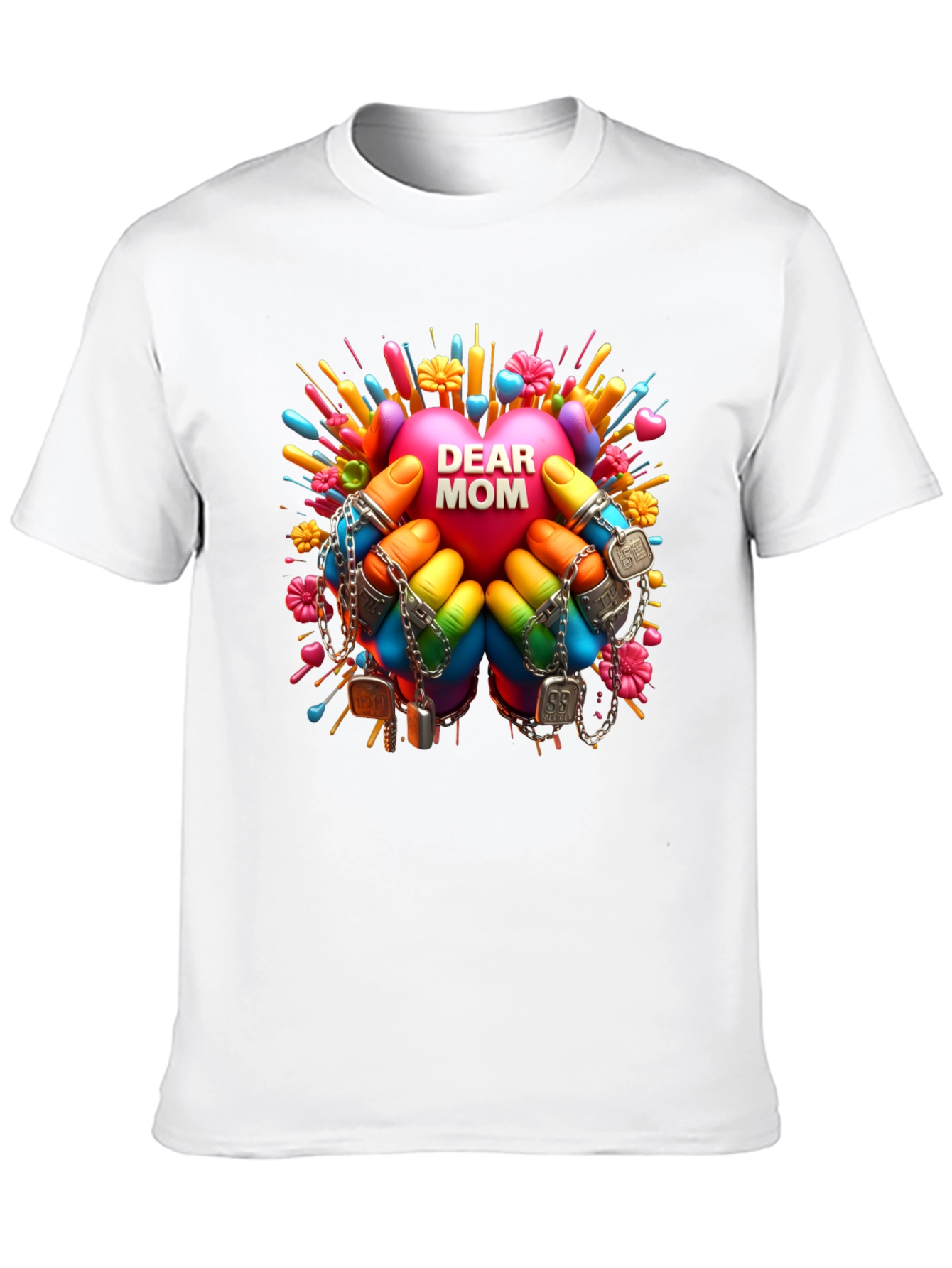Dear Mom Graphic Print T-Shirt