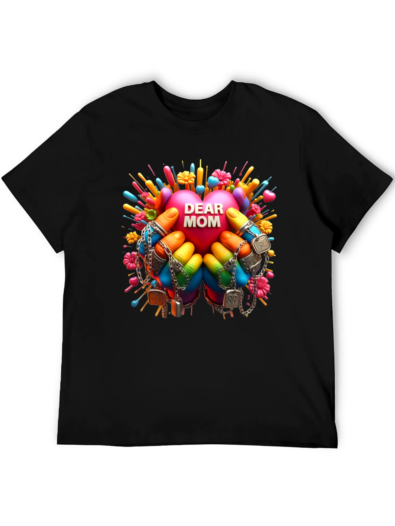 Dear Mom Graphic Print T-Shirt