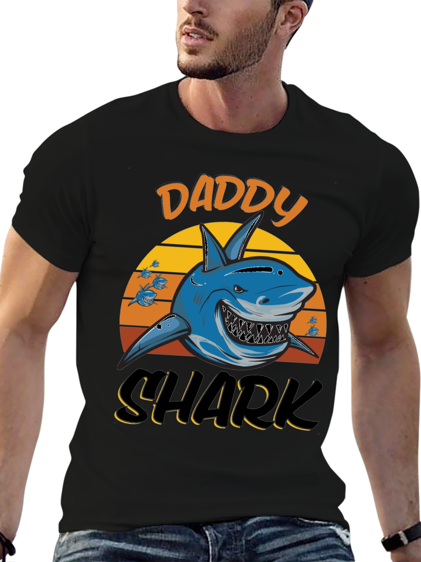 Daddy Shark Graphic Tee - Fathers Day Gift